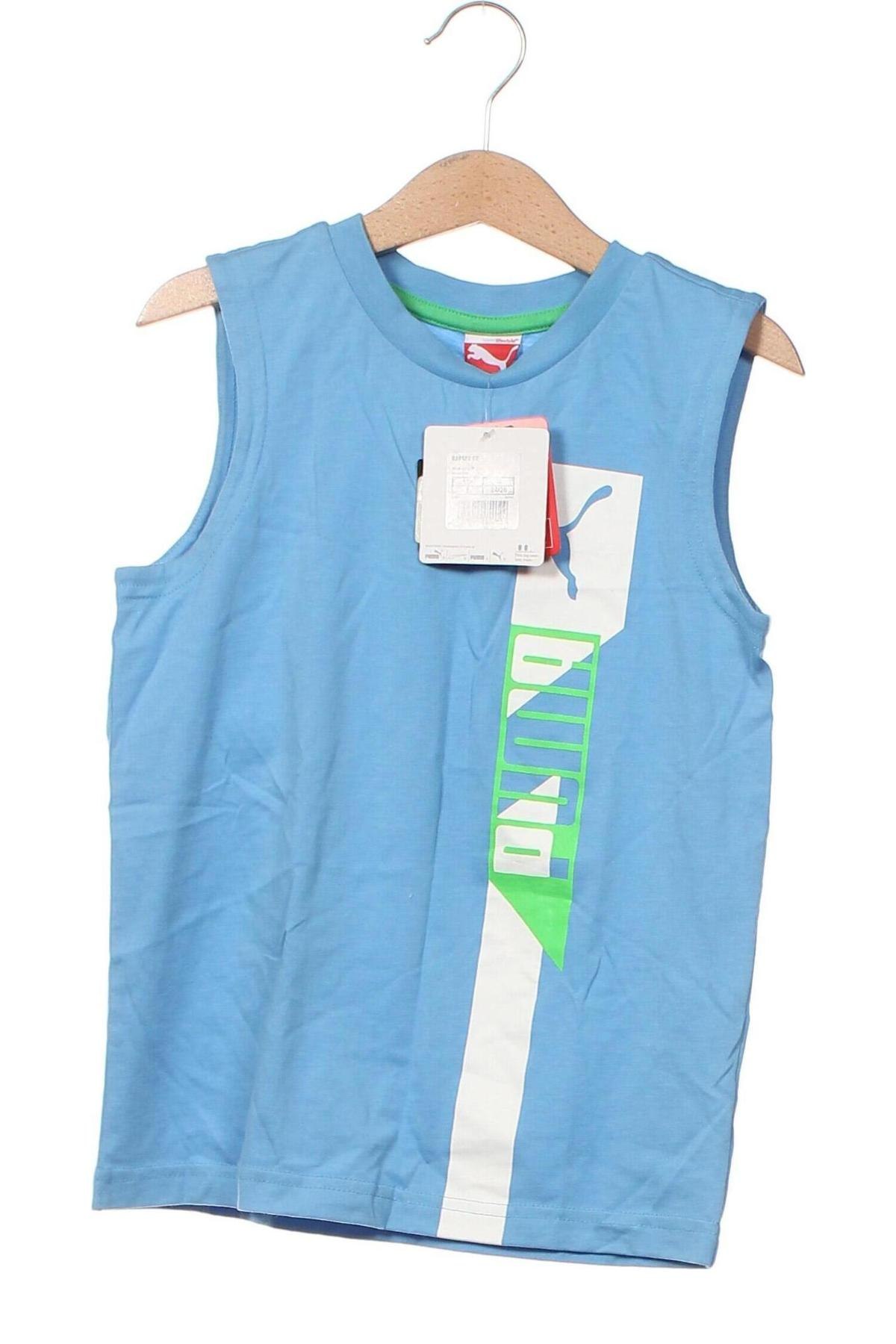 Μπλουζάκι αμάνικο παιδικό PUMA, Μέγεθος 6-7y/ 122-128 εκ., Χρώμα Μπλέ, Τιμή 11,81 €