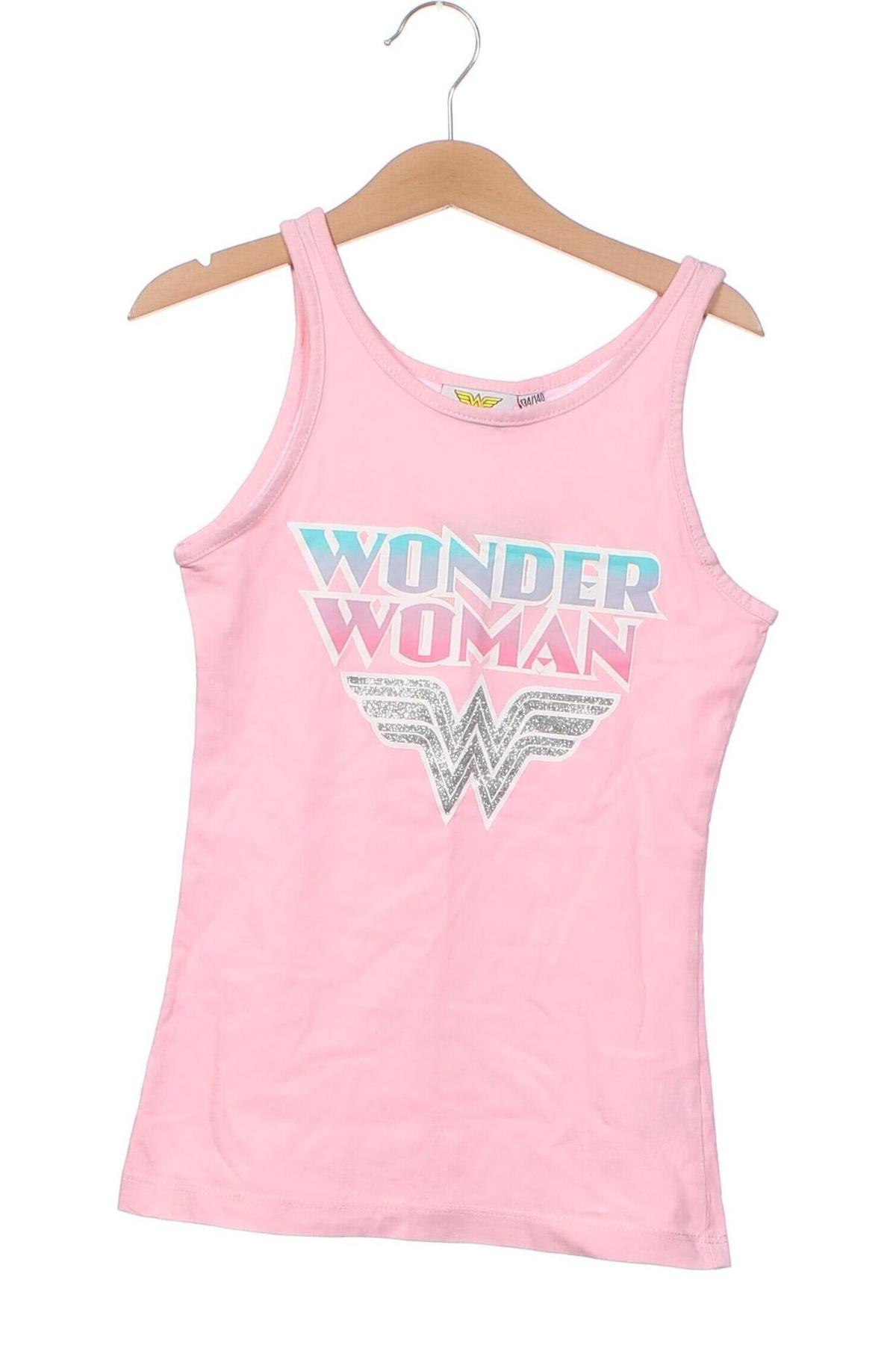 Μπλουζάκι αμάνικο παιδικό Wonder Woman, Μέγεθος 8-9y/ 134-140 εκ., Χρώμα Ρόζ , Τιμή 6,68 €