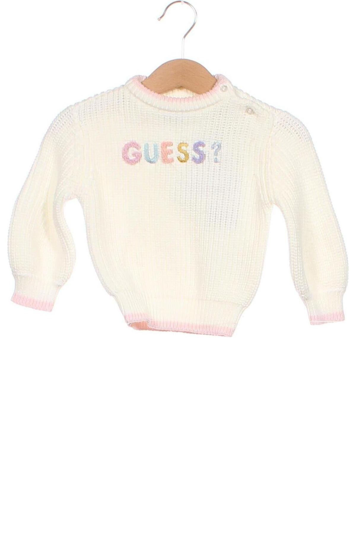 Kinderpullover Guess, Größe 3-6m/ 62-68 cm, Farbe Weiß, Preis 47,94 €