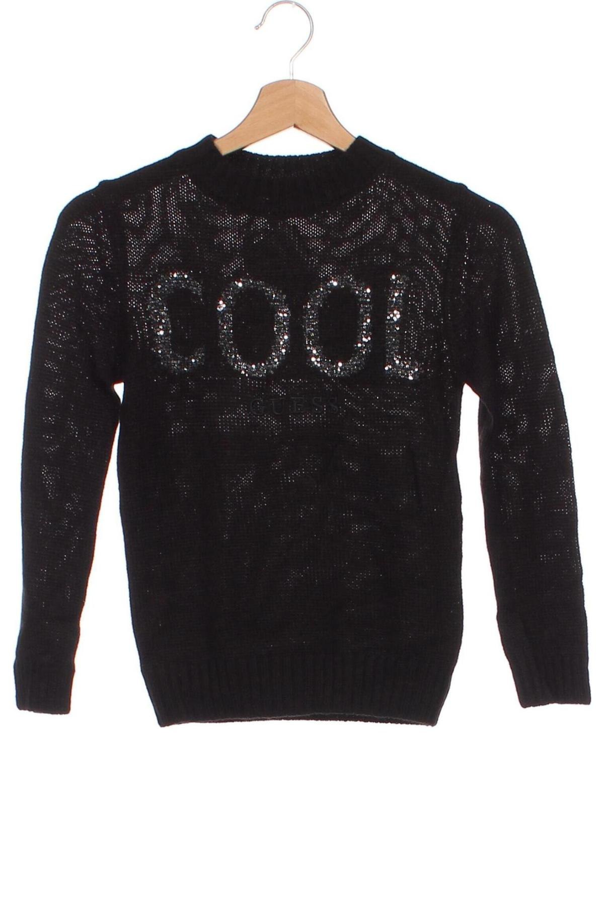 Детски пуловер Guess, Размер 7-8y/ 128-134 см, Цвят Черен, Цена 93,00 лв.