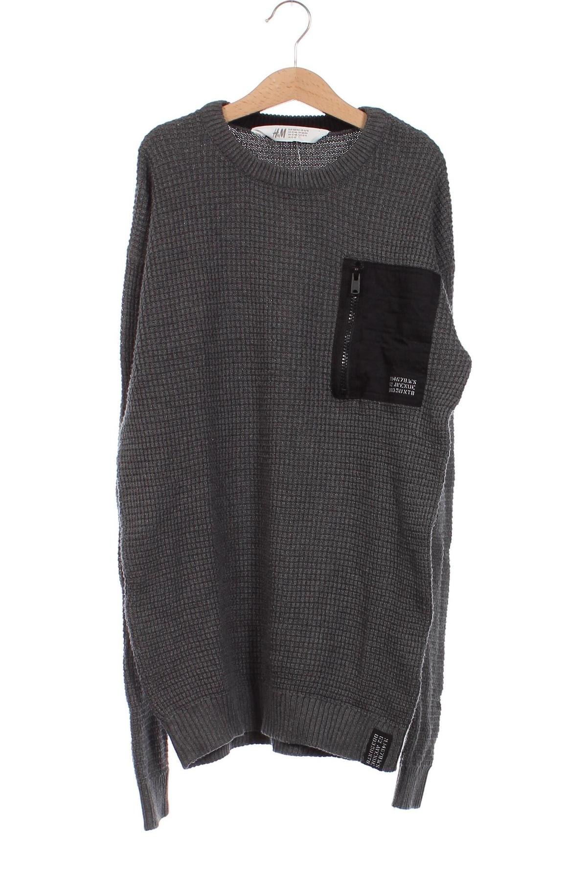 Παιδικό πουλόβερ H&M, Μέγεθος 12-13y/ 158-164 εκ., Χρώμα Γκρί, Τιμή 5,58 €