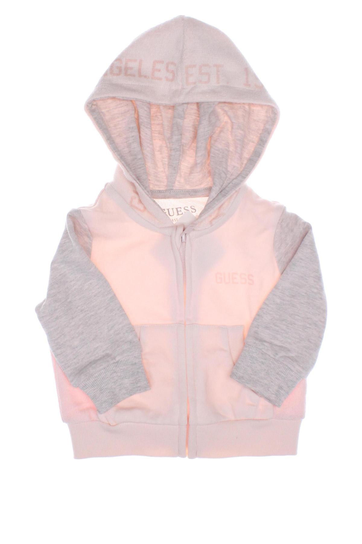 Gyerek sweatshirt Guess, Méret 3-6m / 62-68 cm, Szín Rózsaszín, Ár 13 186 Ft