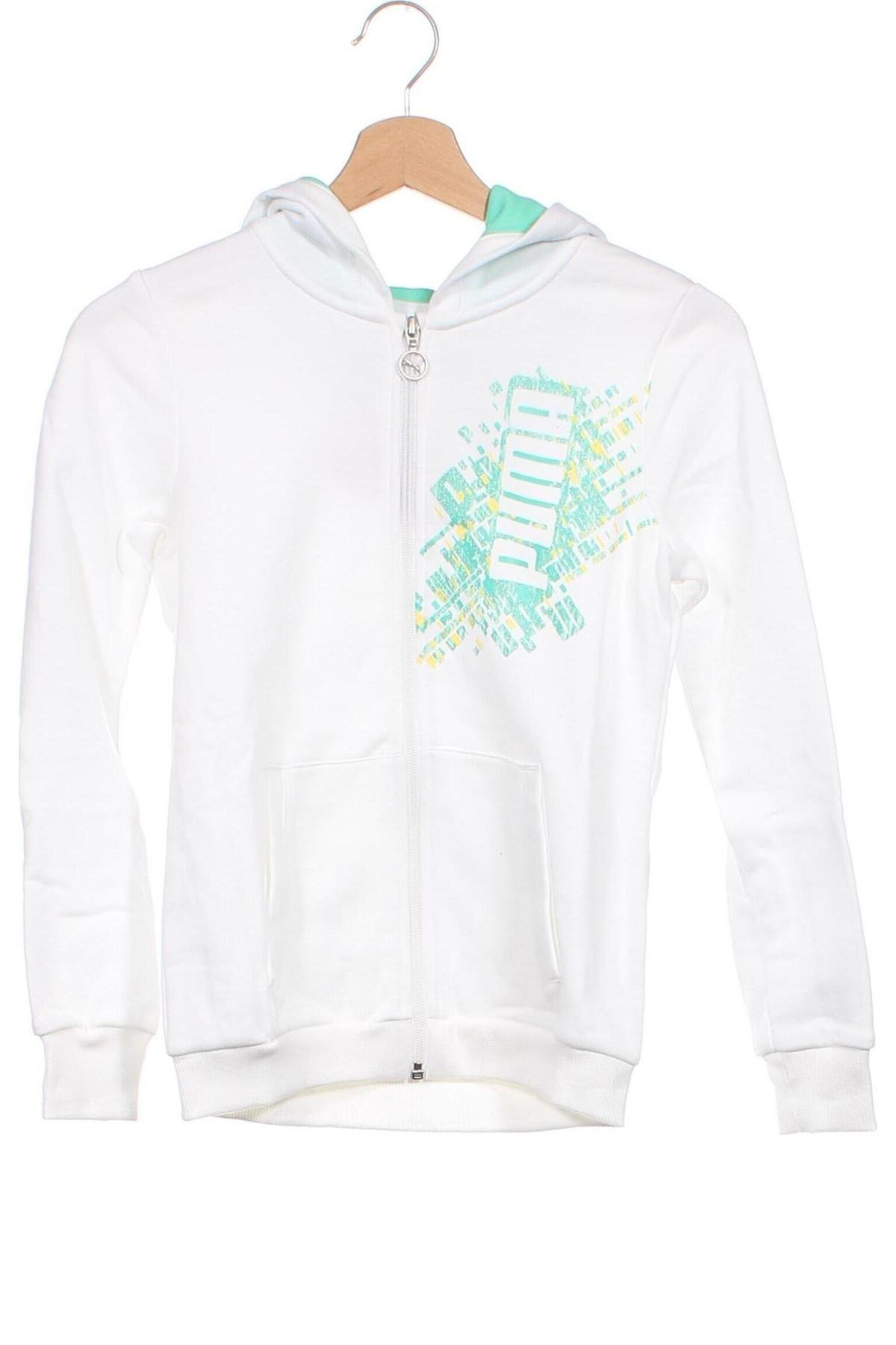Kinder Sweatshirts PUMA, Größe 10-11y/ 146-152 cm, Farbe Weiß, Preis 21,56 €