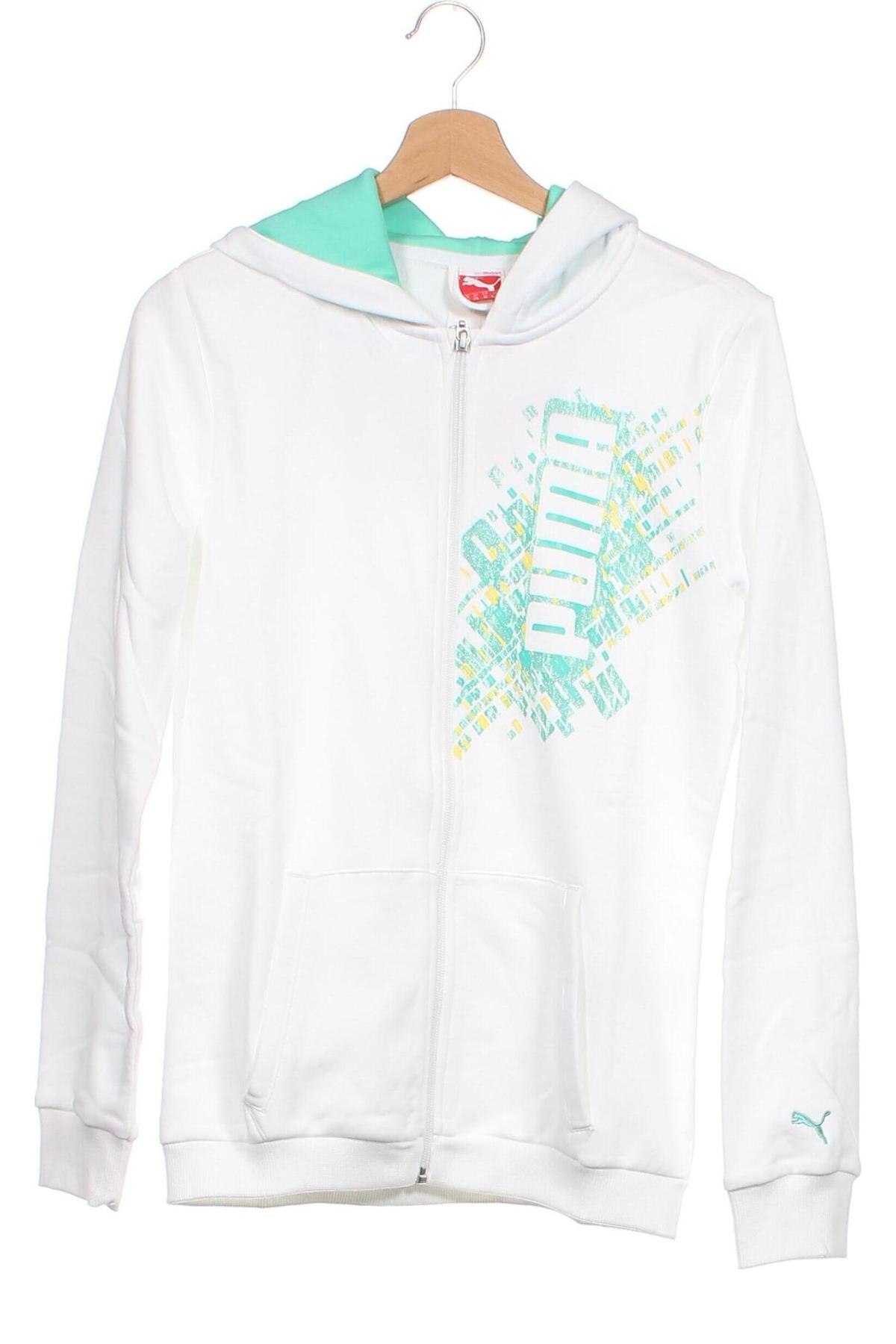 Kinder Sweatshirts PUMA, Größe 15-18y/ 170-176 cm, Farbe Weiß, Preis 21,56 €