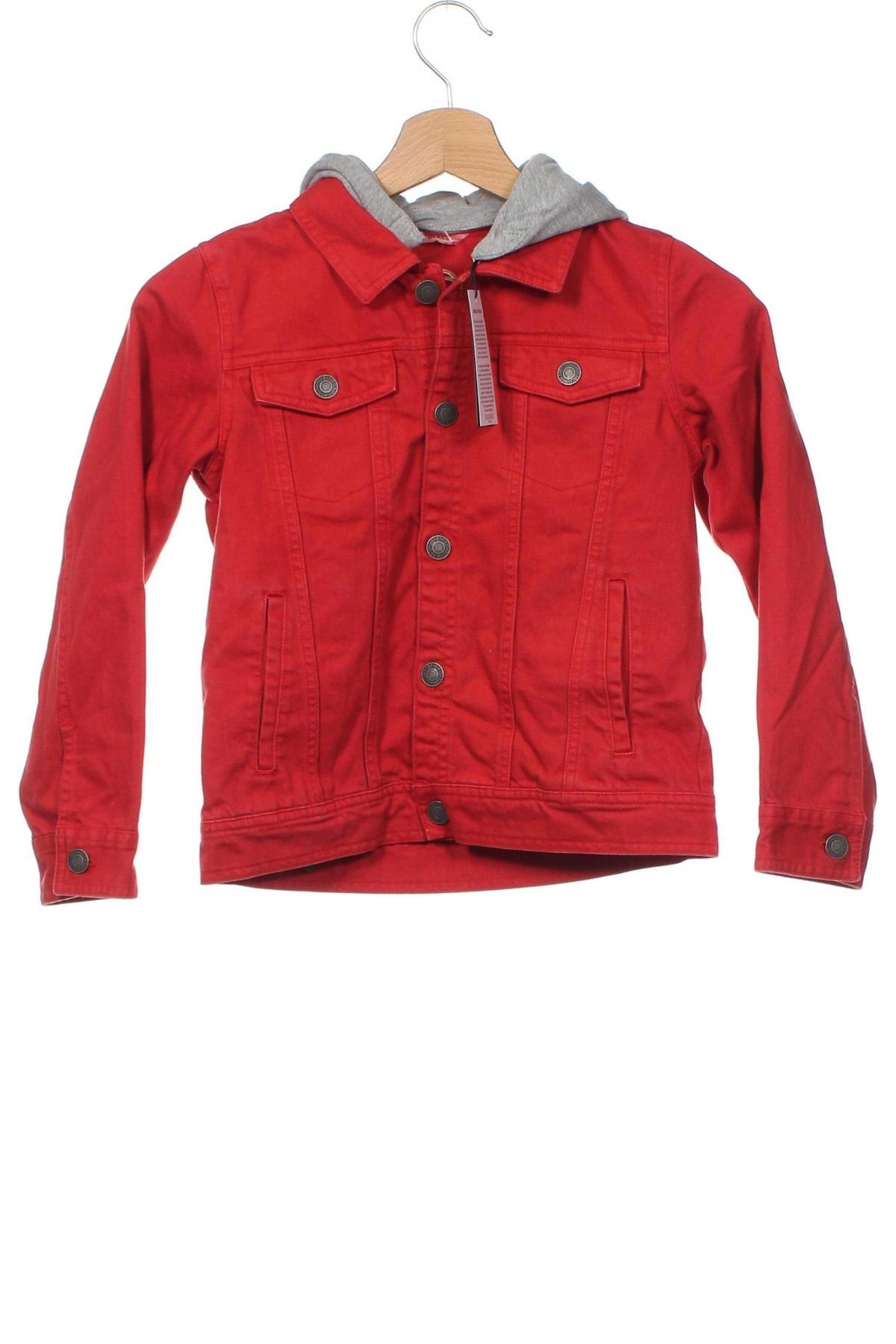 Detská džínsová bunda  Guess, Veľkosť 7-8y/ 128-134 cm, Farba Červená, Cena  44,26 €