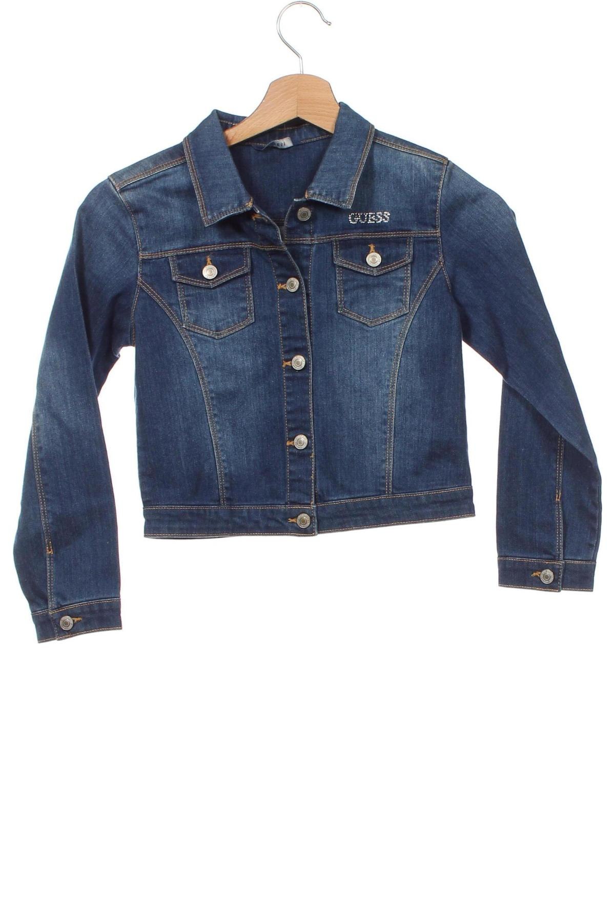 Detská džínsová bunda  Guess, Veľkosť 7-8y/ 128-134 cm, Farba Modrá, Cena  55,39 €