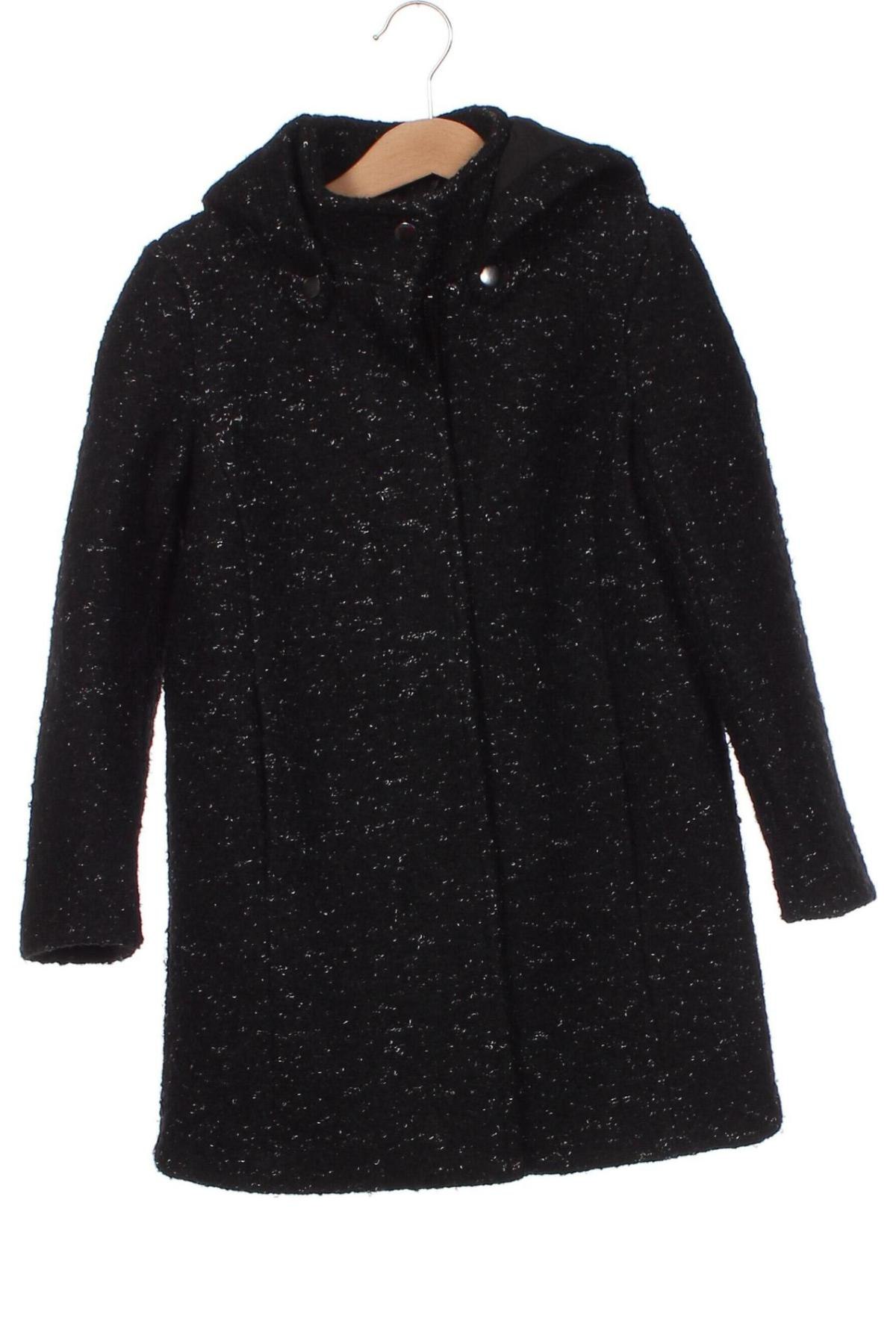 Детско палто ONLY Kids, Размер 5-6y/ 116-122 см, Цвят Черен, Цена 25,40 лв.
