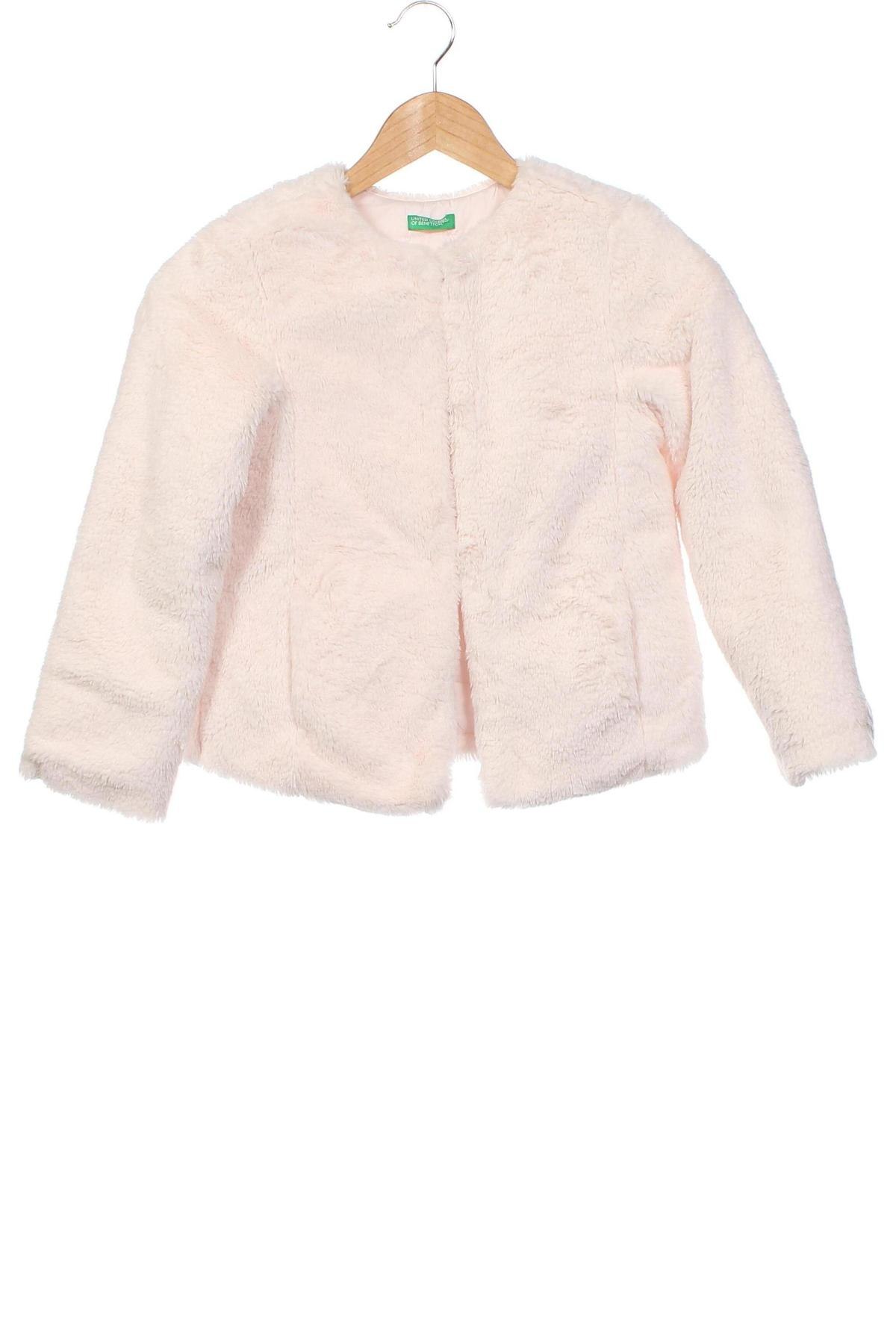 Παιδικό παλτό United Colors Of Benetton, Μέγεθος 7-8y/ 128-134 εκ., Χρώμα Ρόζ , Τιμή 18,41 €