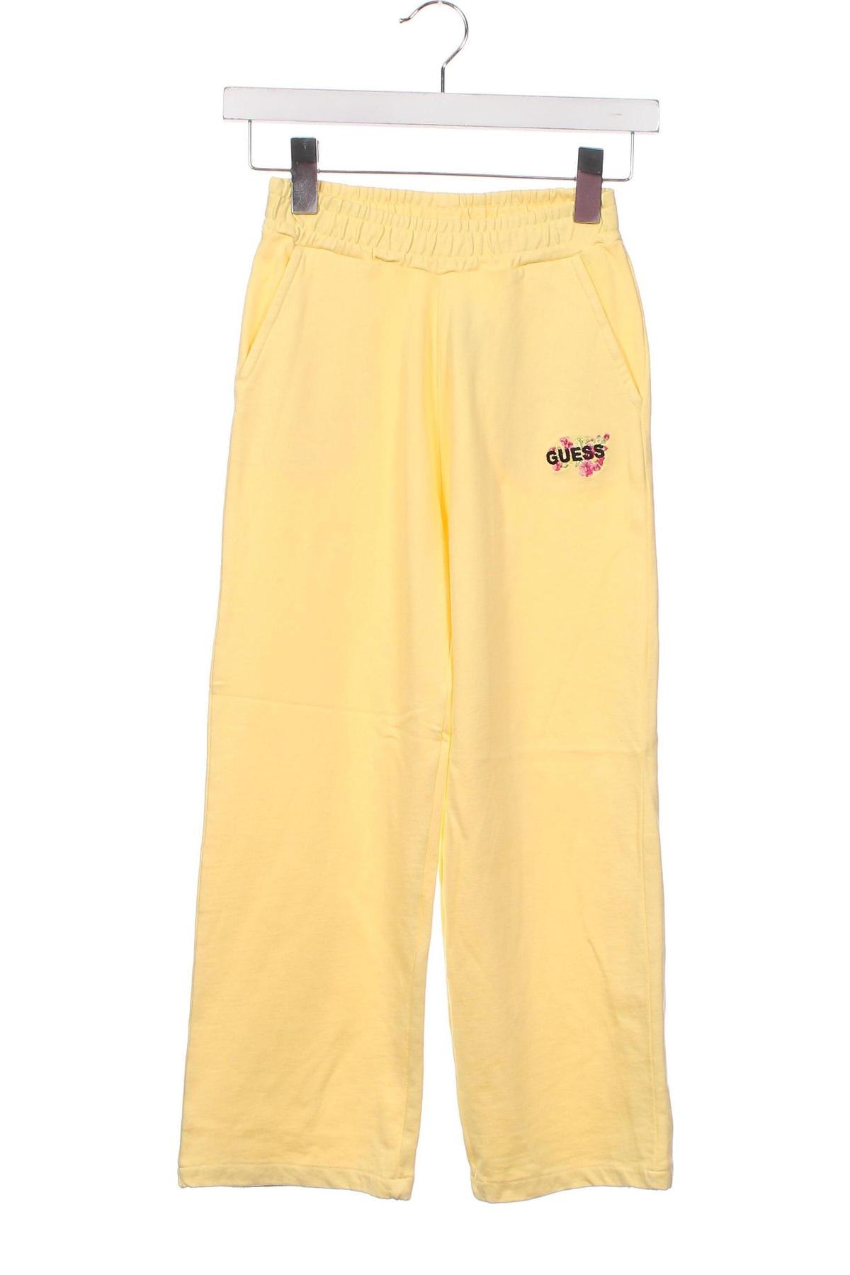 Pantaloni de trening, pentru copii Guess, Mărime 7-8y/ 128-134 cm, Culoare Galben, Preț 294,37 Lei