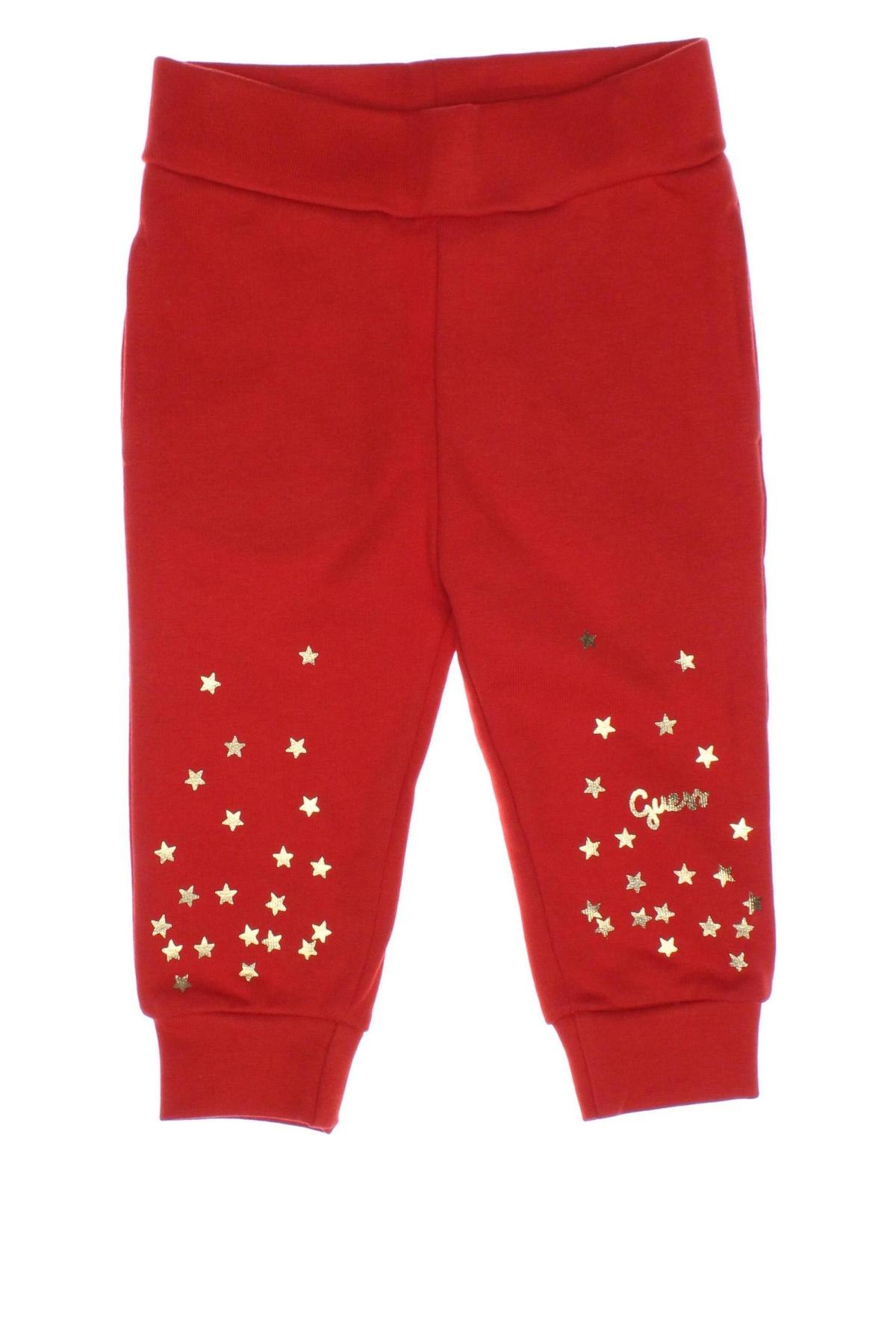 Pantaloni de trening, pentru copii Guess, Mărime 3-6m/ 62-68 cm, Culoare Roșu, Preț 109,61 Lei
