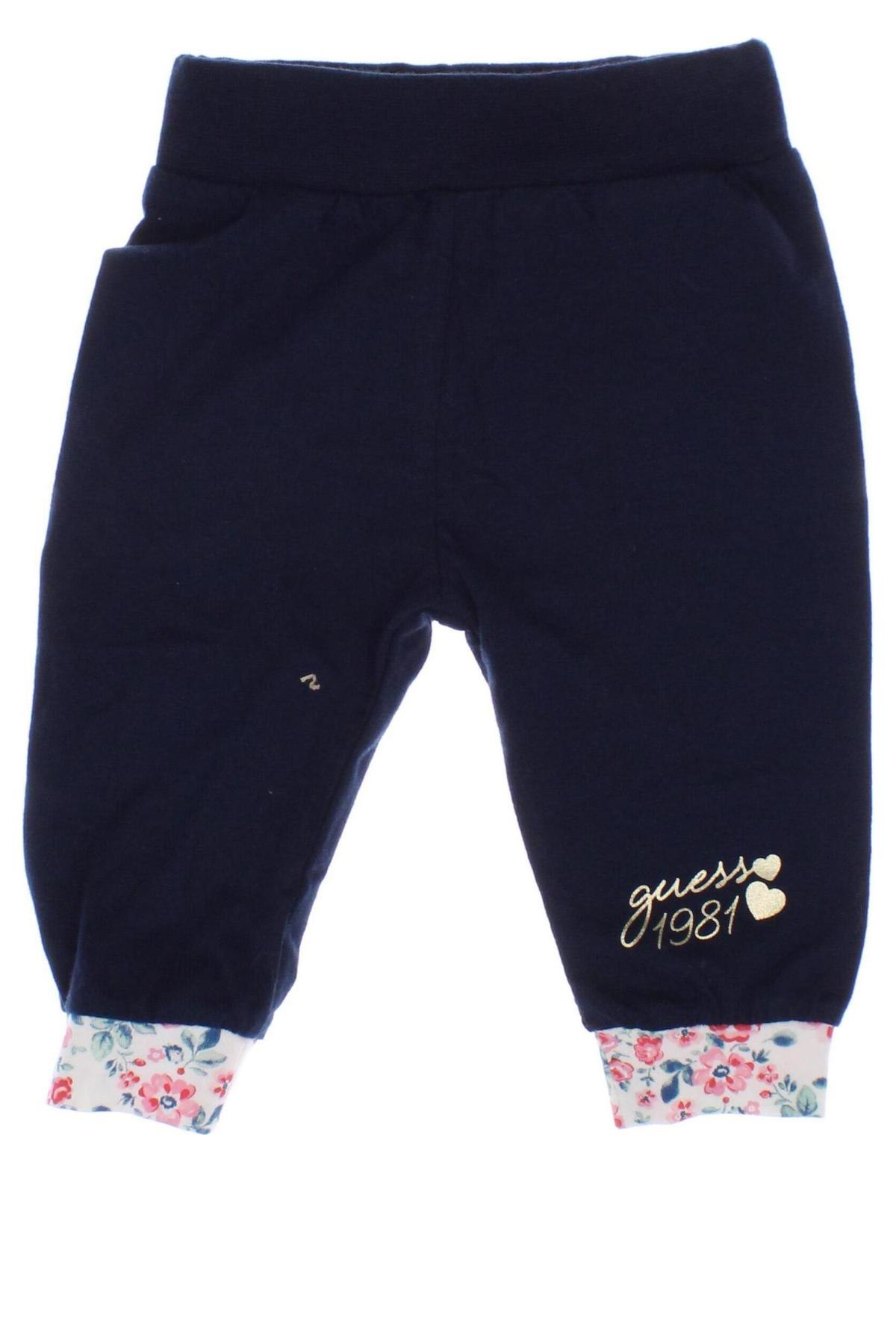 Παιδικό παντελόνι Guess, Μέγεθος 1-2m/ 50-56 εκ., Χρώμα Μπλέ, Τιμή 19,21 €