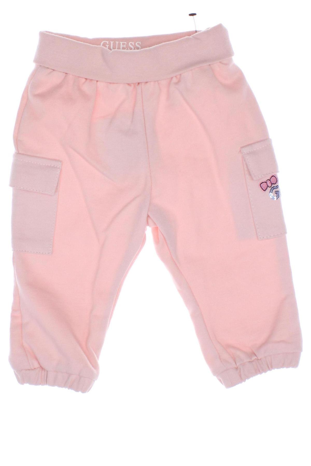 Pantaloni de trening, pentru copii Guess, Mărime 3-6m/ 62-68 cm, Culoare Roz, Preț 103,16 Lei