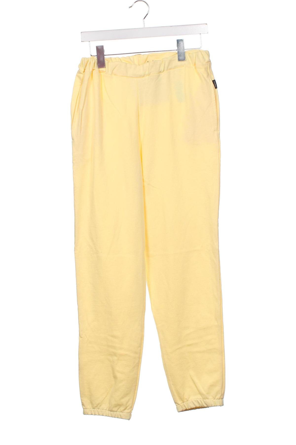 Pantaloni de trening, pentru copii Name It, Mărime 13-14y/ 164-168 cm, Culoare Galben, Preț 102,63 Lei