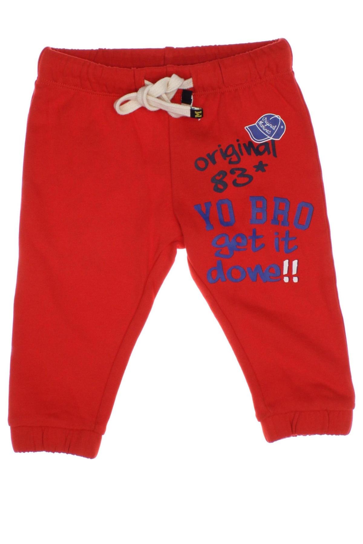 Pantaloni de trening, pentru copii Original Marines, Mărime 6-9m/ 68-74 cm, Culoare Roșu, Preț 41,05 Lei