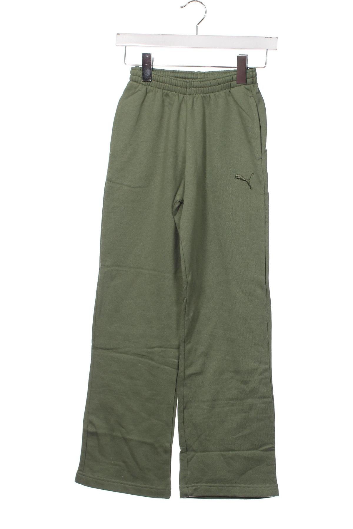 Pantaloni de trening, pentru copii PUMA, Mărime 9-10y/ 140-146 cm, Culoare Verde, Preț 104,45 Lei
