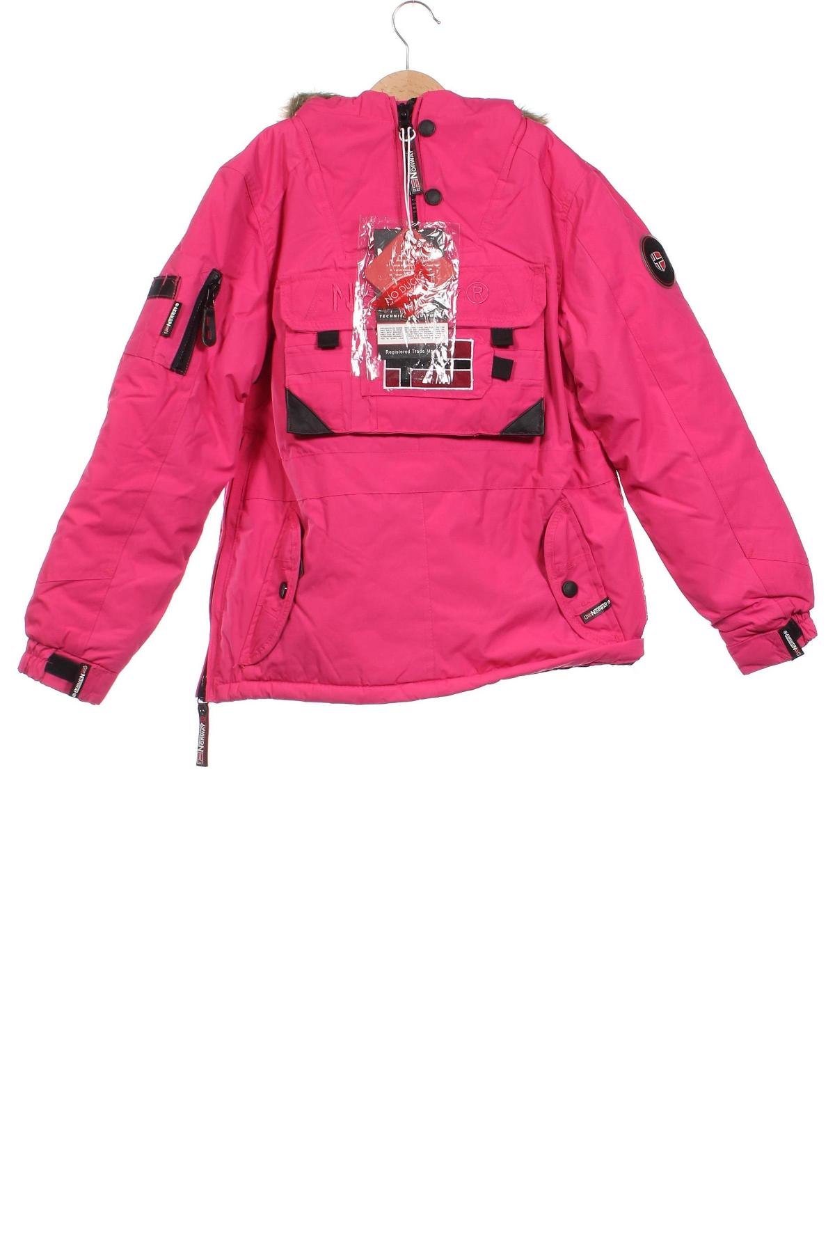 Dziecięca kurtka Geographical Norway, Rozmiar 9-10y/ 140-146 cm, Kolor Różowy, Cena 247,75 zł