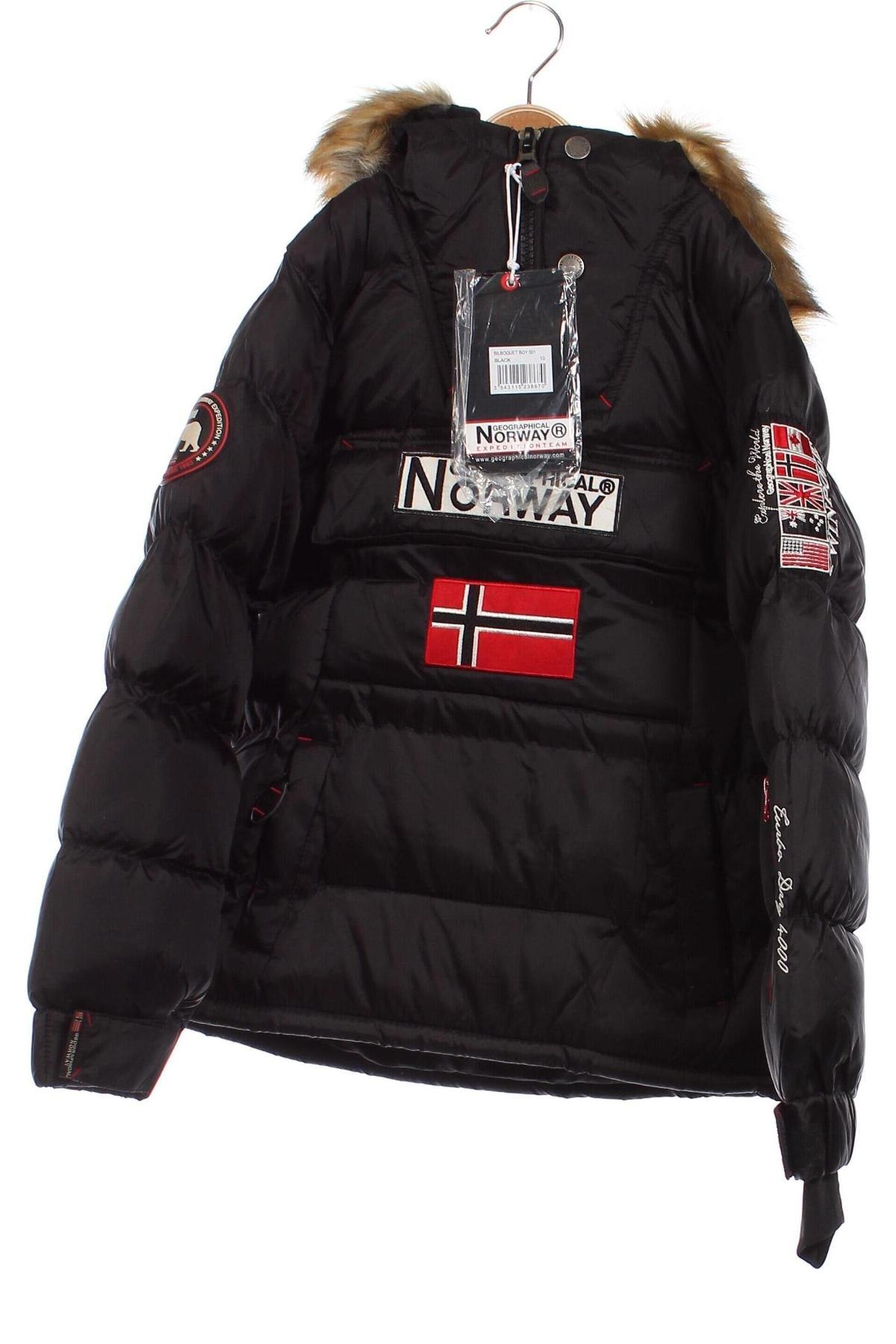 Παιδικό μπουφάν Geographical Norway, Μέγεθος 10-11y/ 146-152 εκ., Χρώμα Μαύρο, Τιμή 67,22 €
