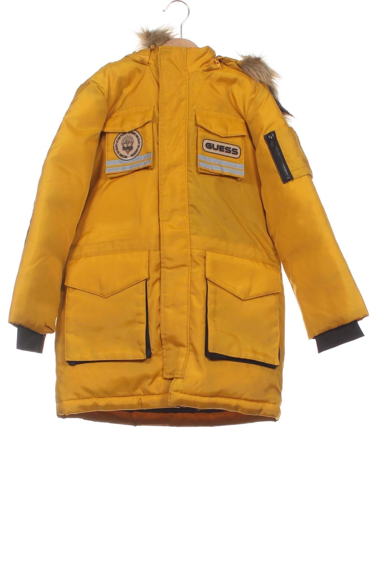 Παιδικό μπουφάν Guess, Μέγεθος 7-8y/ 128-134 εκ., Χρώμα Κίτρινο, Τιμή 123,20 €