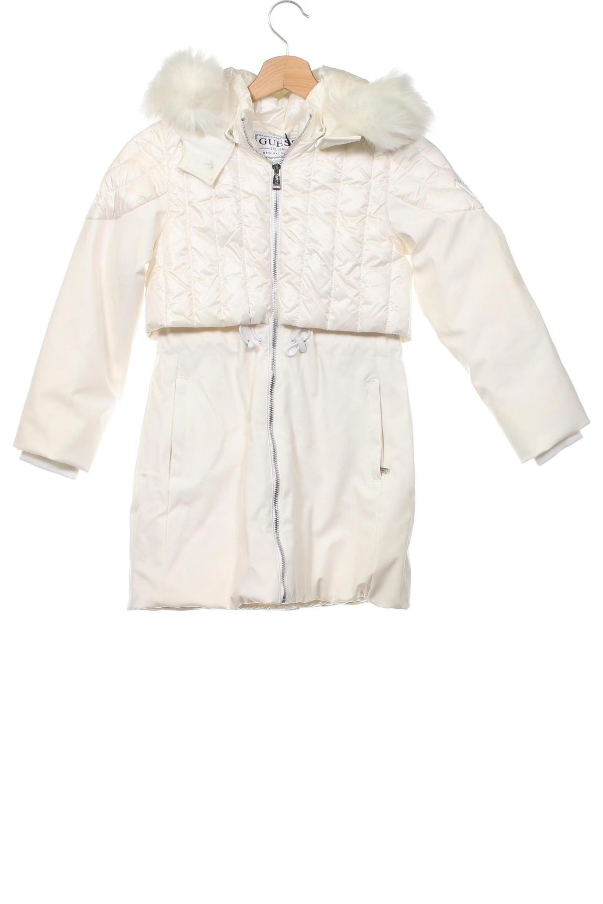 Παιδικό μπουφάν Guess, Μέγεθος 7-8y/ 128-134 εκ., Χρώμα Λευκό, Τιμή 118,04 €