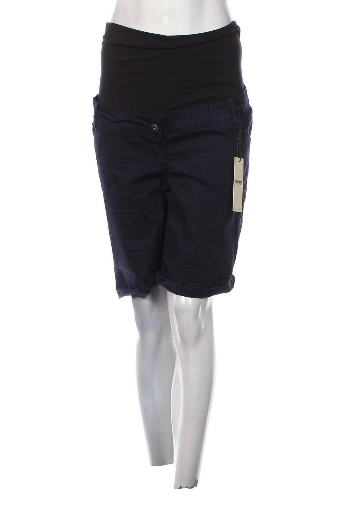 Γυναικείο κοντό παντελόνι εγκυμοσύνης LOVE2WAIT, Μέγεθος L, Χρώμα Μπλέ, Τιμή 9,92 €
