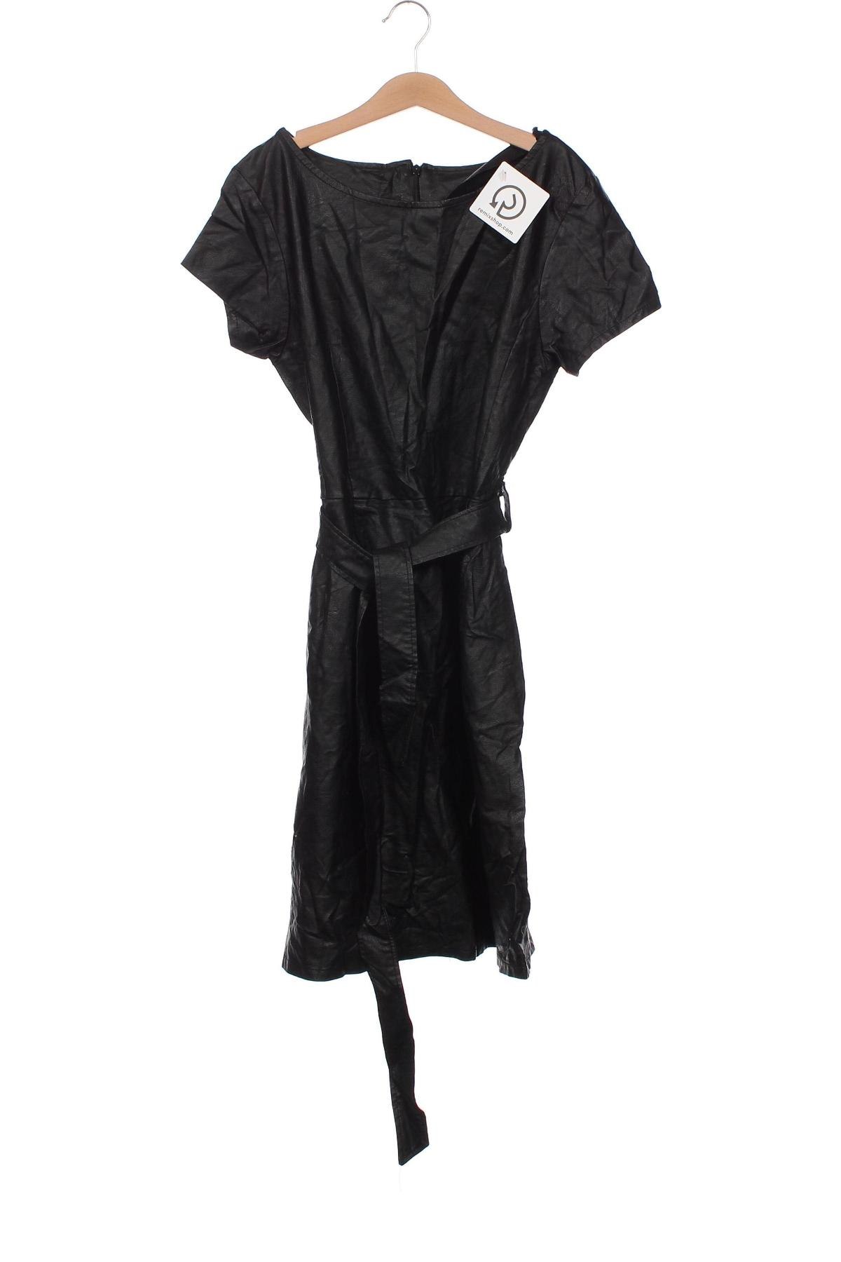 Lederkleid, Größe XS, Farbe Schwarz, Preis 4,45 €