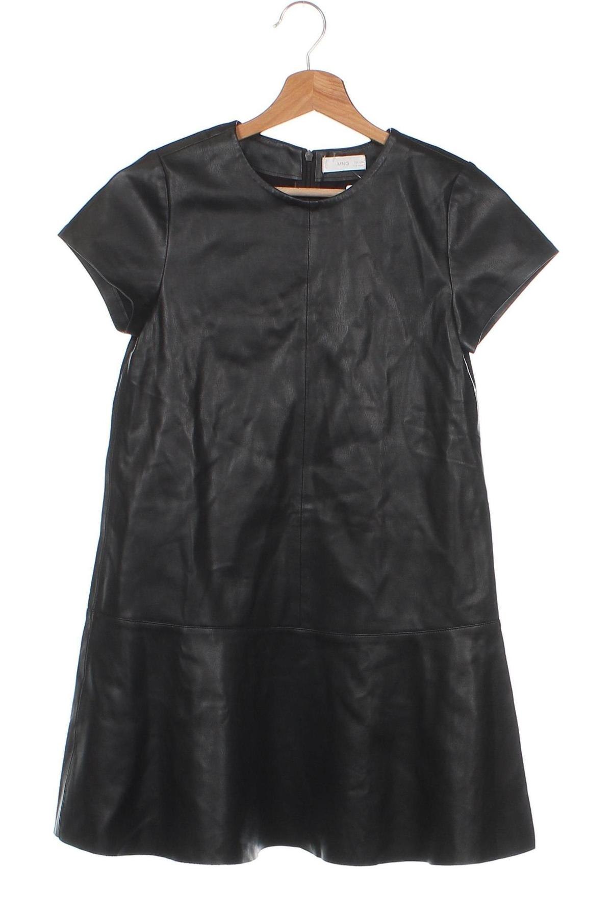 Kožené šaty  Mango, Veľkosť 11-12y/ 152-158 cm, Farba Čierna, Cena  12,28 €