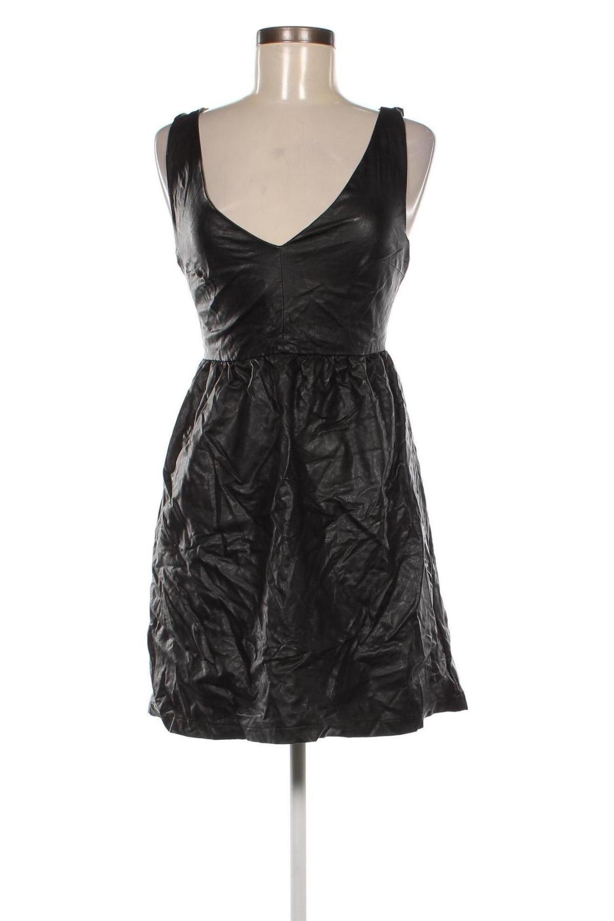 Δερμάτινο φόρεμα Vera & Lucy, Μέγεθος M, Χρώμα Μαύρο, Τιμή 10,72 €
