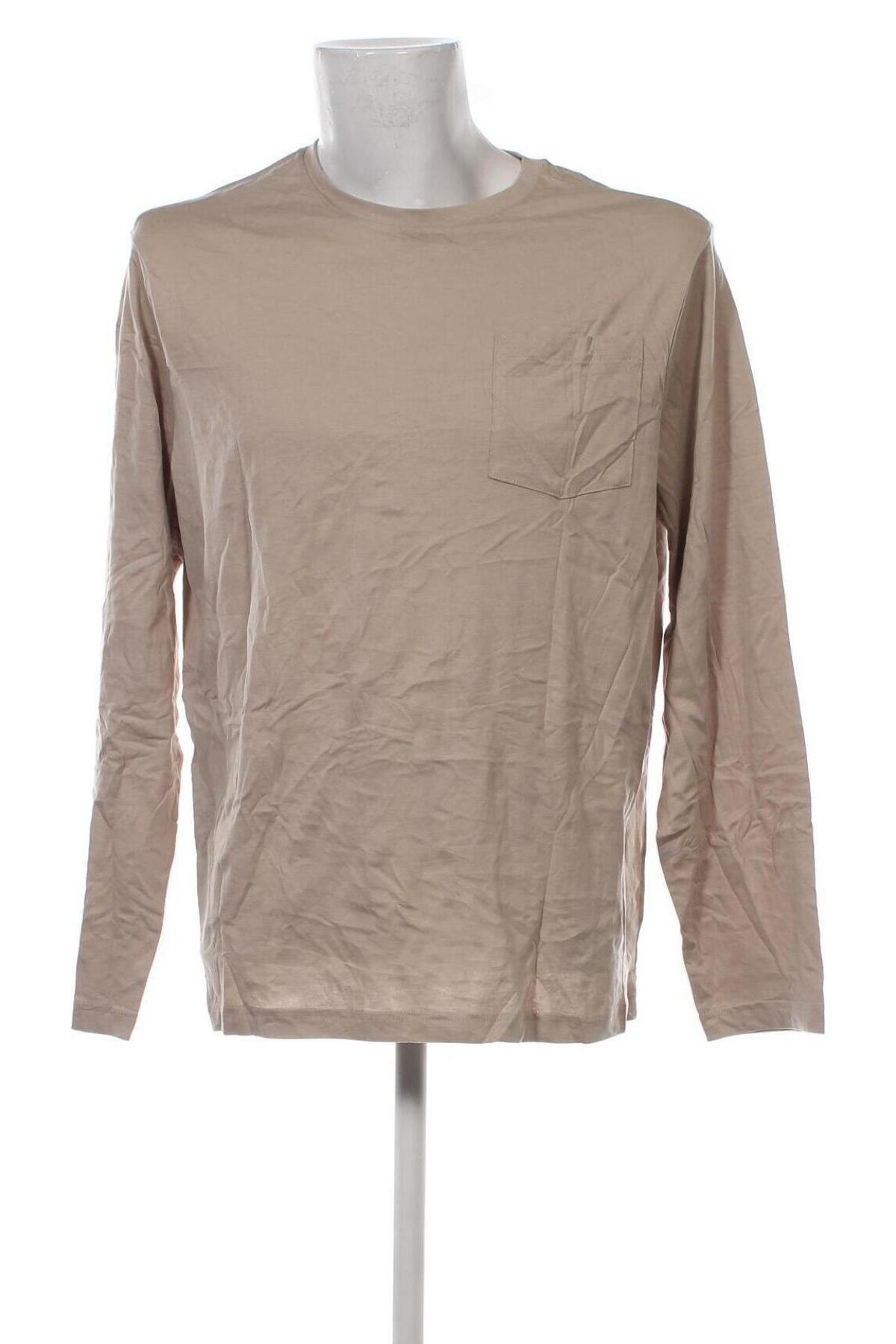Ανδρική μπλούζα, Μέγεθος M, Χρώμα  Μπέζ, Τιμή 11,75 €