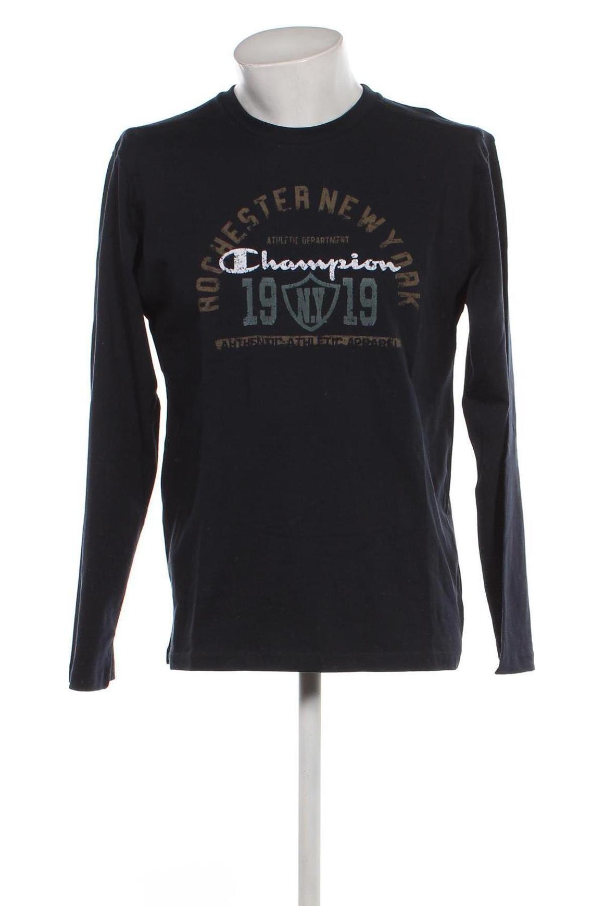 Ανδρική μπλούζα Champion, Μέγεθος L, Χρώμα Μπλέ, Τιμή 14,98 €