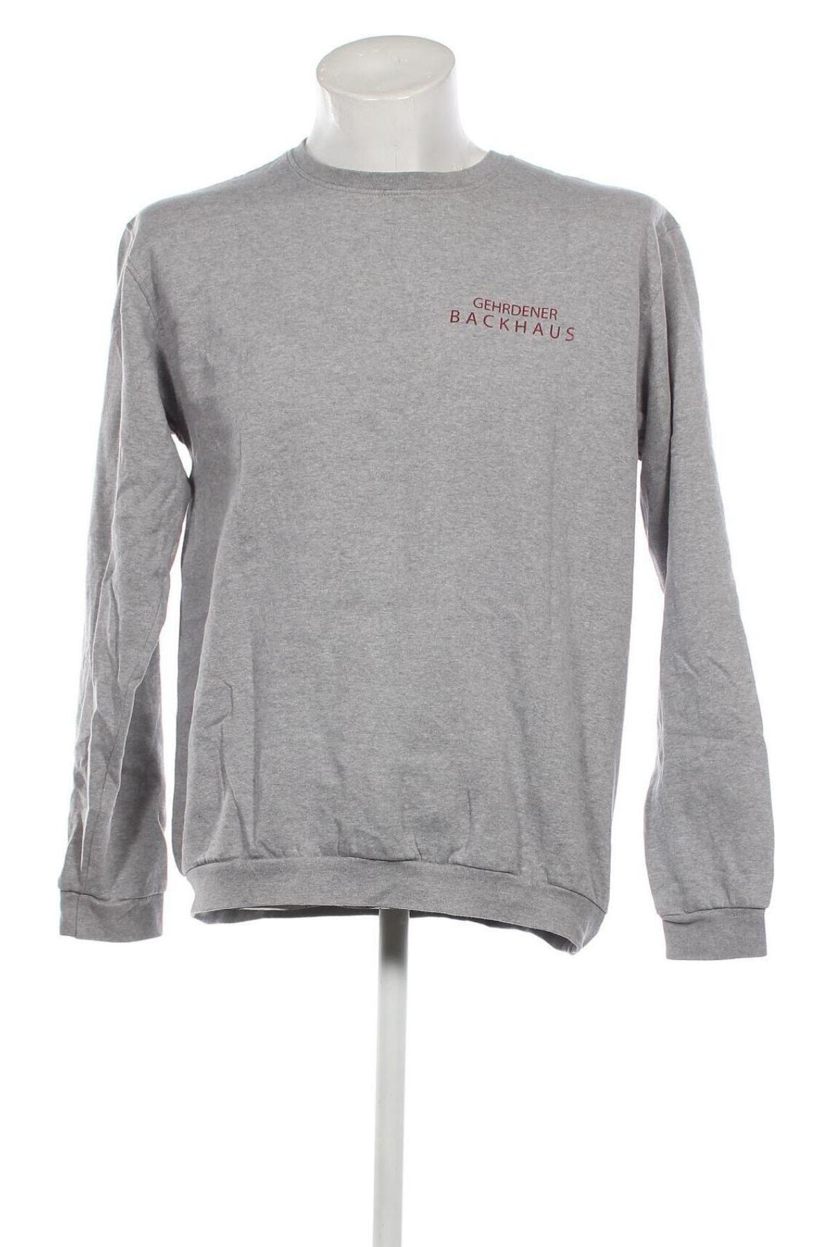 Ανδρική μπλούζα James & Nicholson, Μέγεθος L, Χρώμα Γκρί, Τιμή 5,99 €