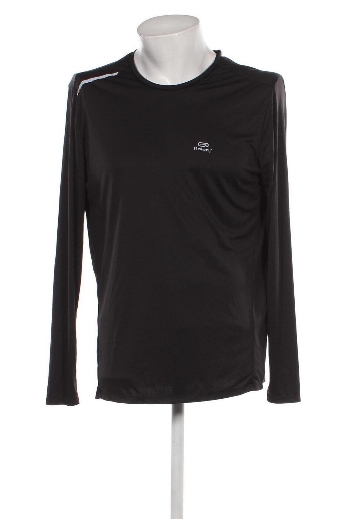 Мъжка блуза Kalenji, Размер XL, Цвят Черен, Цена 23,00 лв.