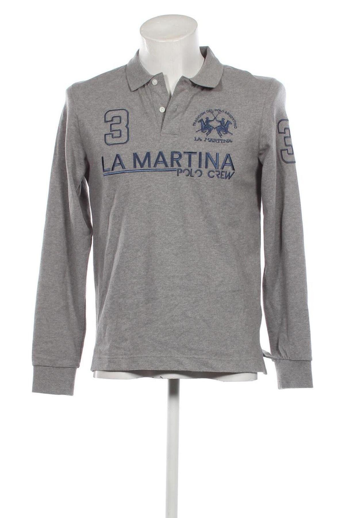 Мъжка блуза La Martina, Размер M, Цвят Сив, Цена 115,34 лв.
