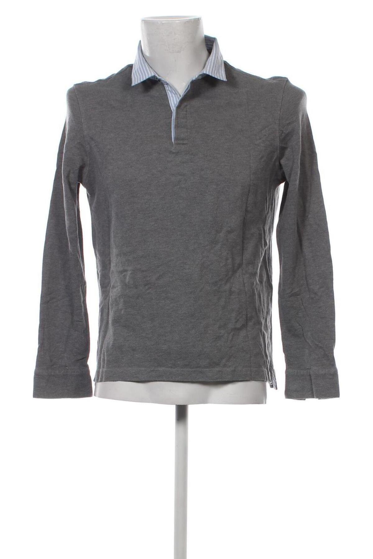 Ανδρική μπλούζα Massimo Dutti, Μέγεθος L, Χρώμα Γκρί, Τιμή 25,24 €