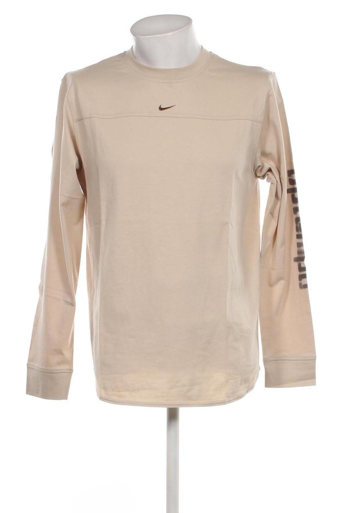Bluză de bărbați Nike, Mărime M, Culoare Bej, Preț 136,78 Lei