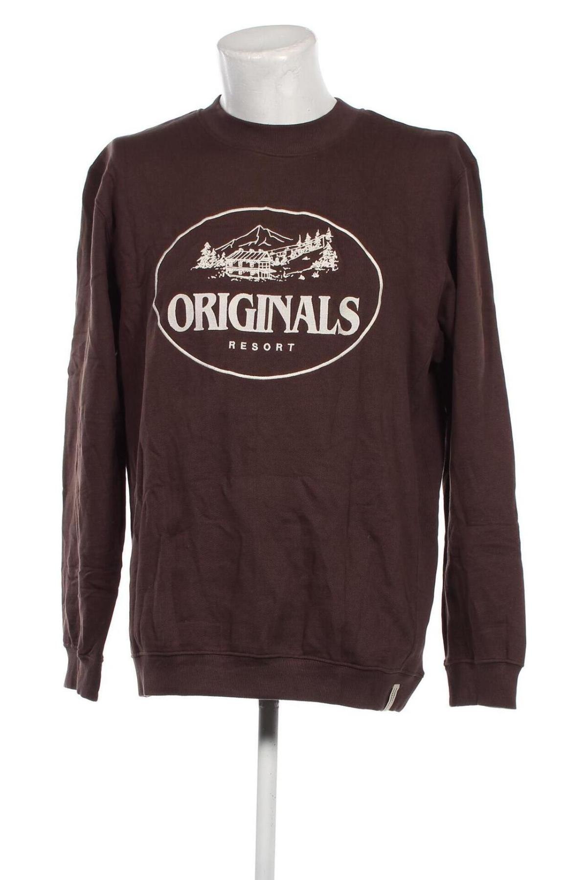 Ανδρική μπλούζα Originals By Jack & Jones, Μέγεθος XL, Χρώμα Καφέ, Τιμή 6,68 €