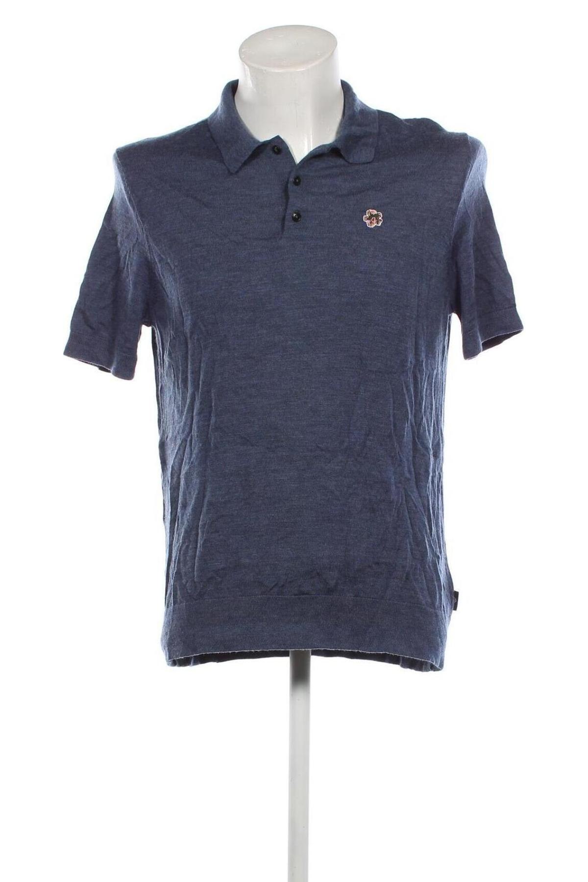 Ανδρικό πουλόβερ Ted Baker, Μέγεθος L, Χρώμα Μπλέ, Τιμή 47,95 €