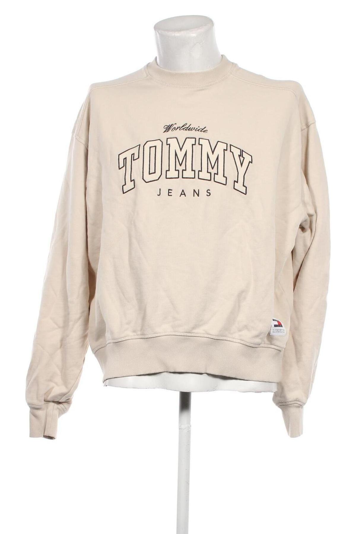 Herren Shirt Tommy Jeans, Größe M, Farbe Beige, Preis 75,26 €