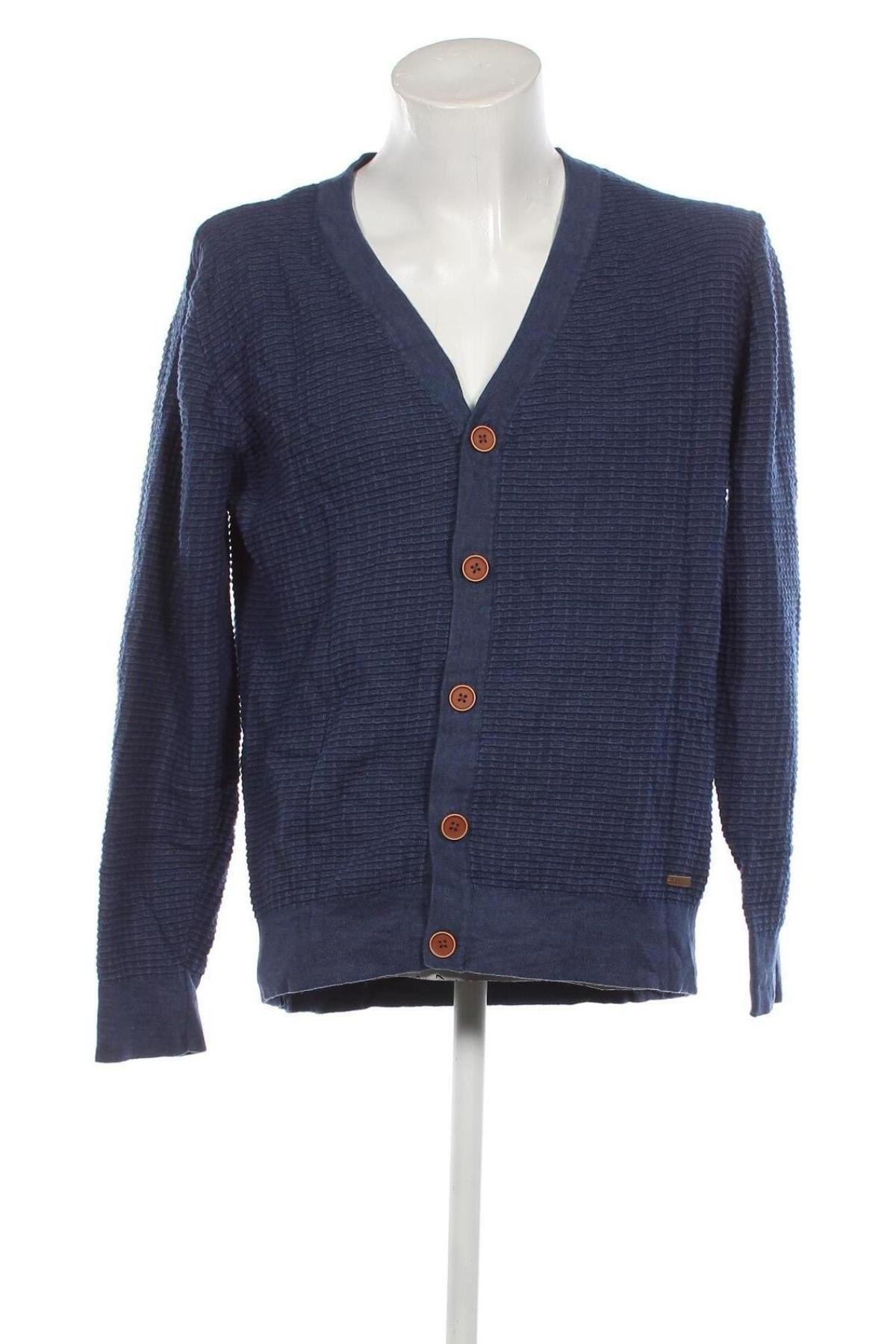 Jachetă tricotată de bărbați Bel&Bo, Mărime XXL, Culoare Albastru, Preț 48,65 Lei