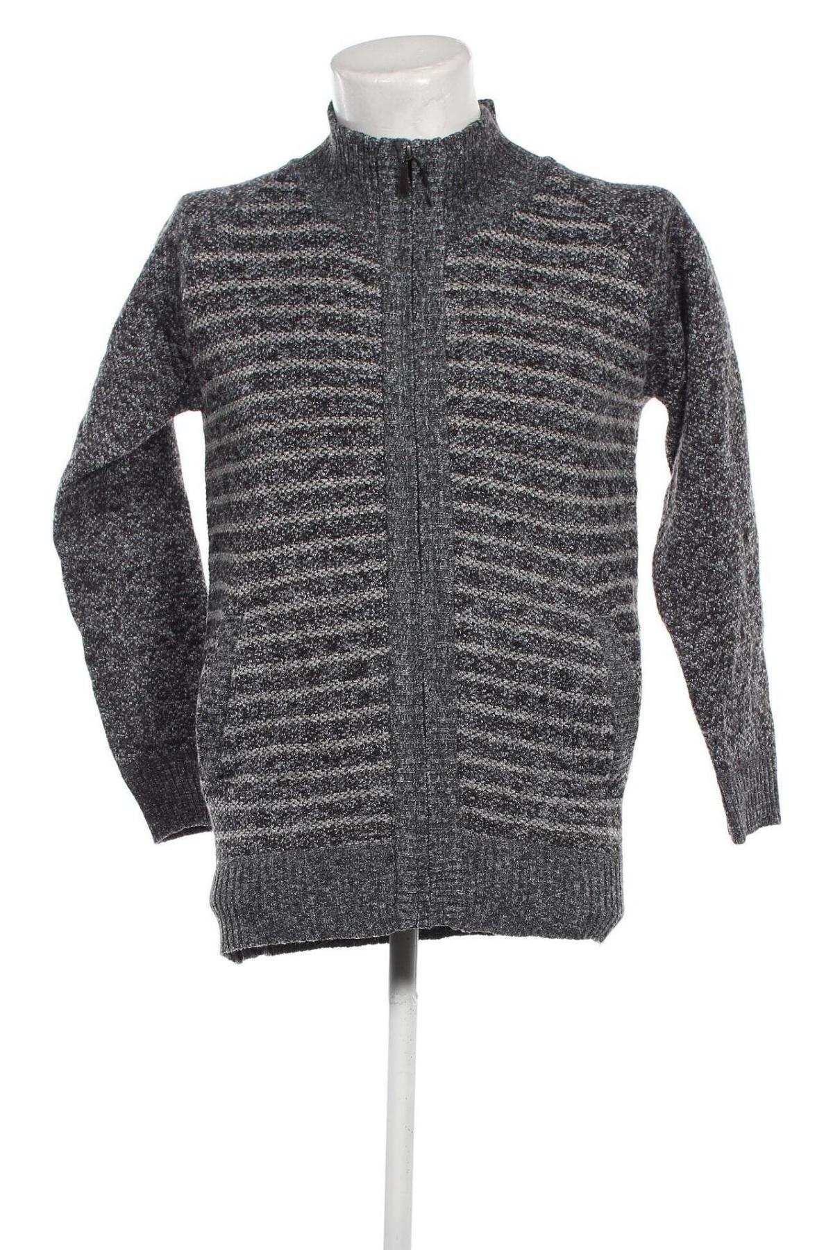 Herren Strickjacke, Größe M, Farbe Grau, Preis 6,66 €