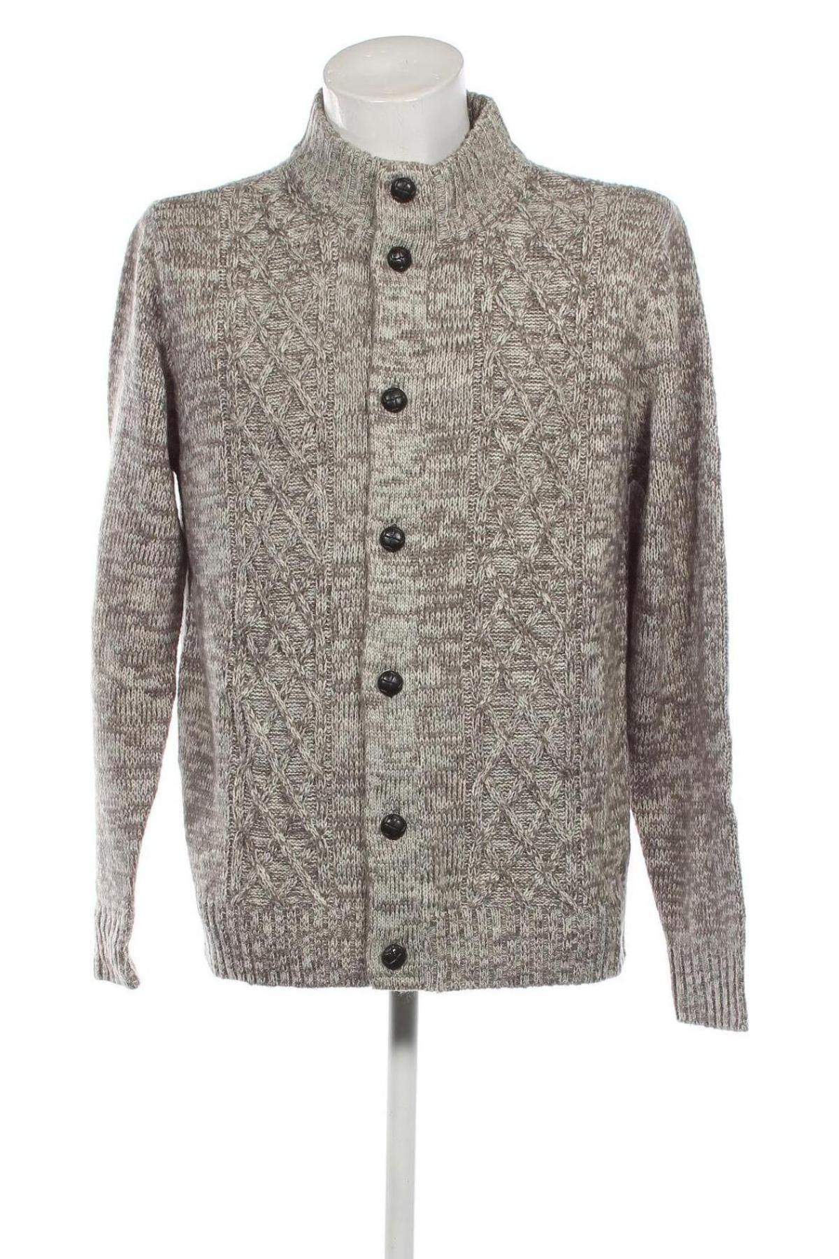 Jachetă tricotată de bărbați Bpc Bonprix Collection, Mărime L, Culoare Gri, Preț 95,39 Lei