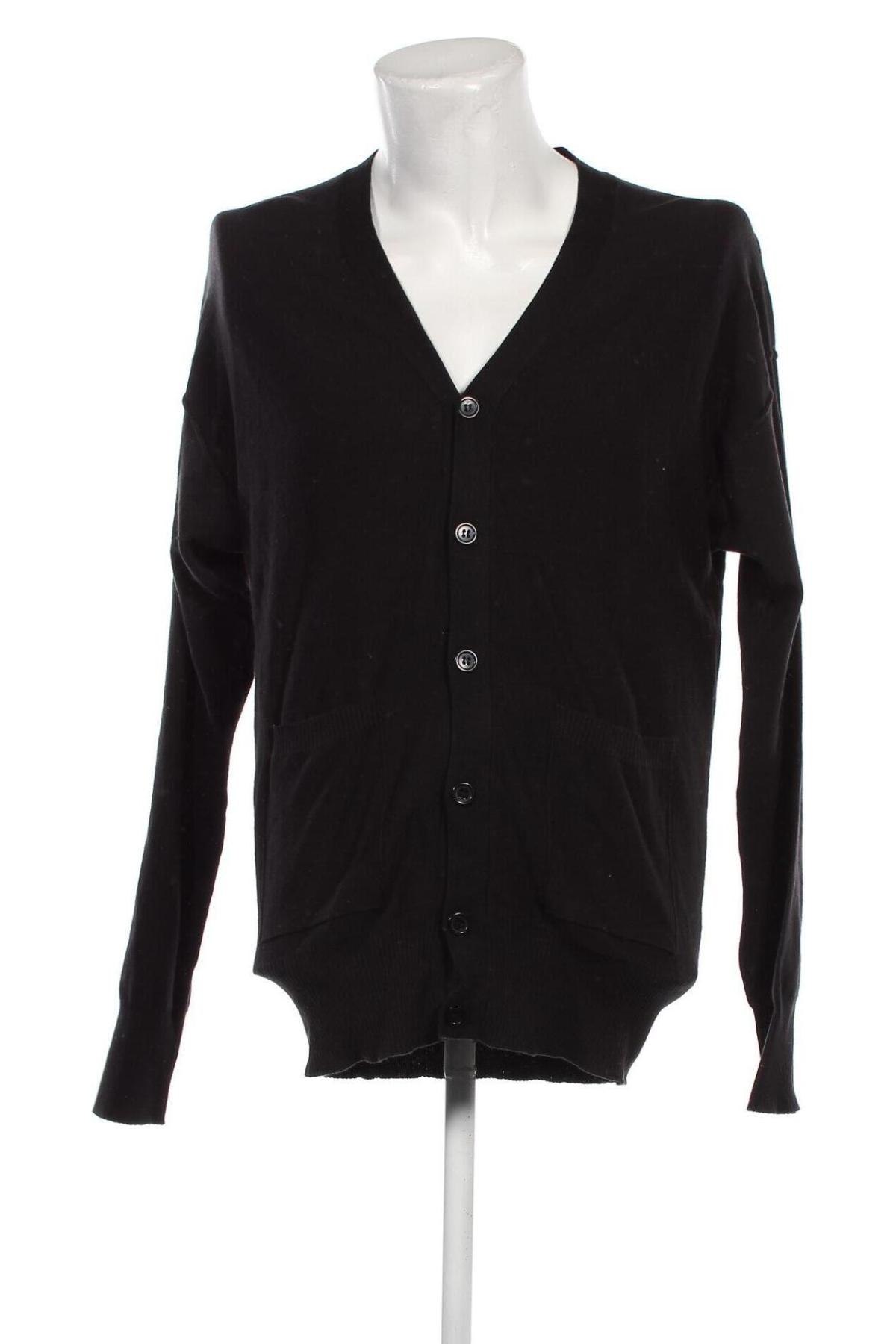 Jachetă tricotată de bărbați Oviesse, Mărime XXL, Culoare Negru, Preț 55,99 Lei
