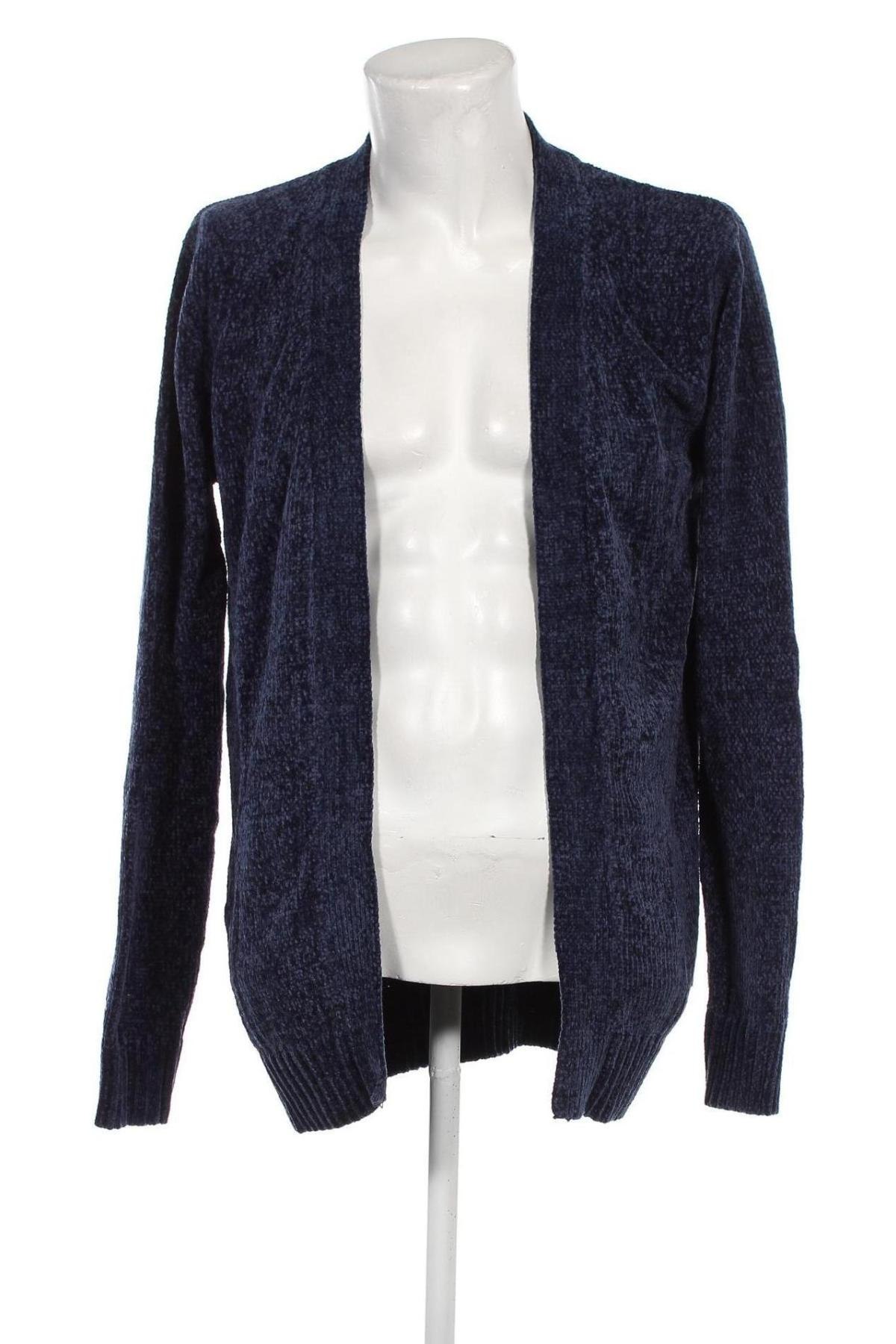 Jachetă tricotată de bărbați Oxmo, Mărime XL, Culoare Albastru, Preț 59,01 Lei