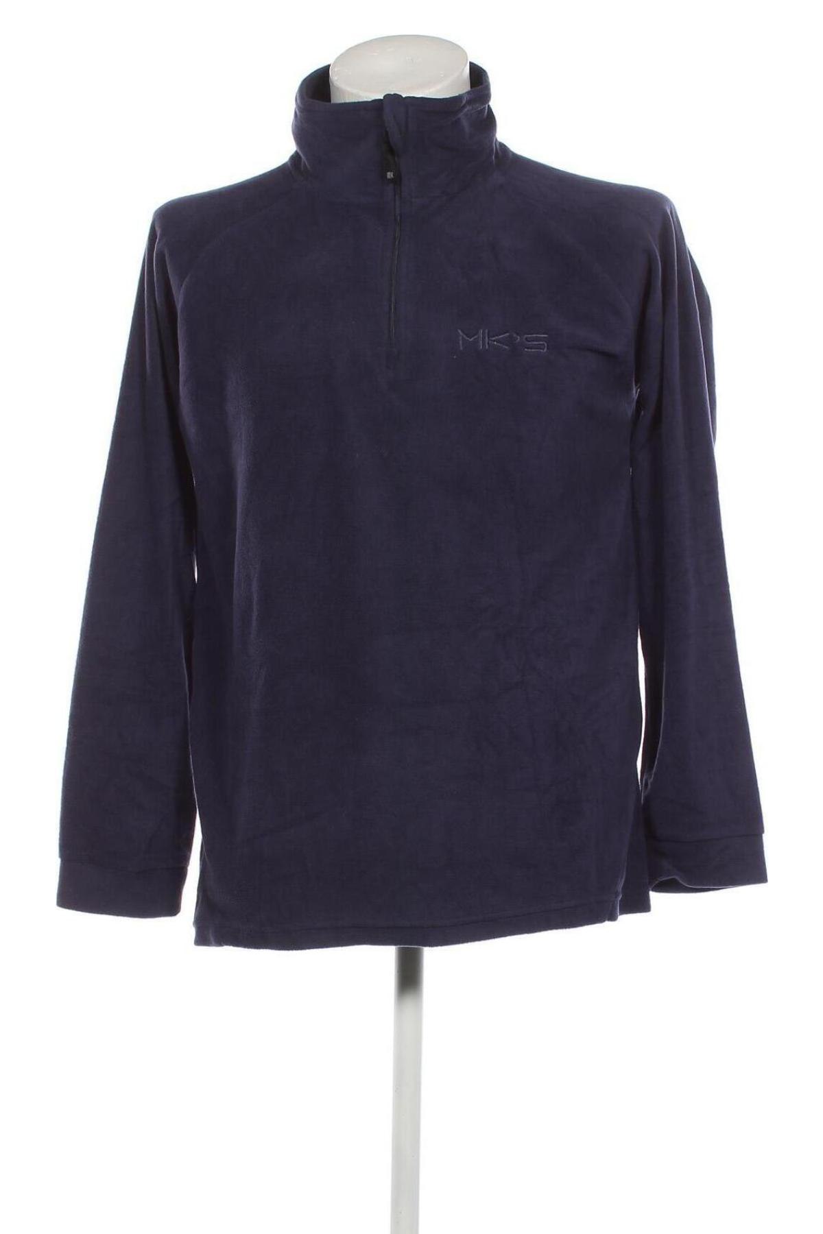Herren Fleece Shirt, Größe L, Farbe Blau, Preis 6,74 €