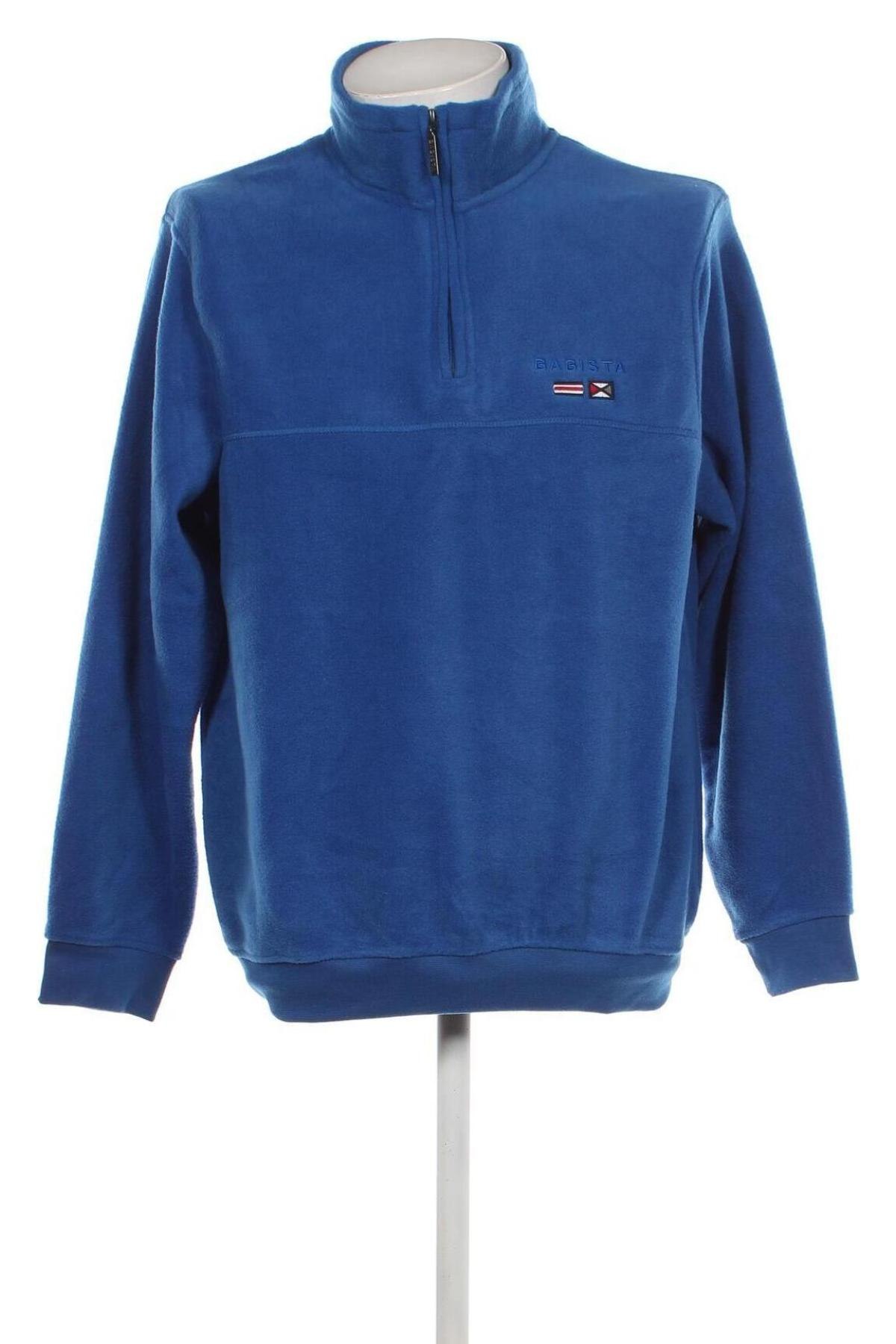 Herren Fleece Shirt Babista, Größe L, Farbe Blau, Preis 7,68 €