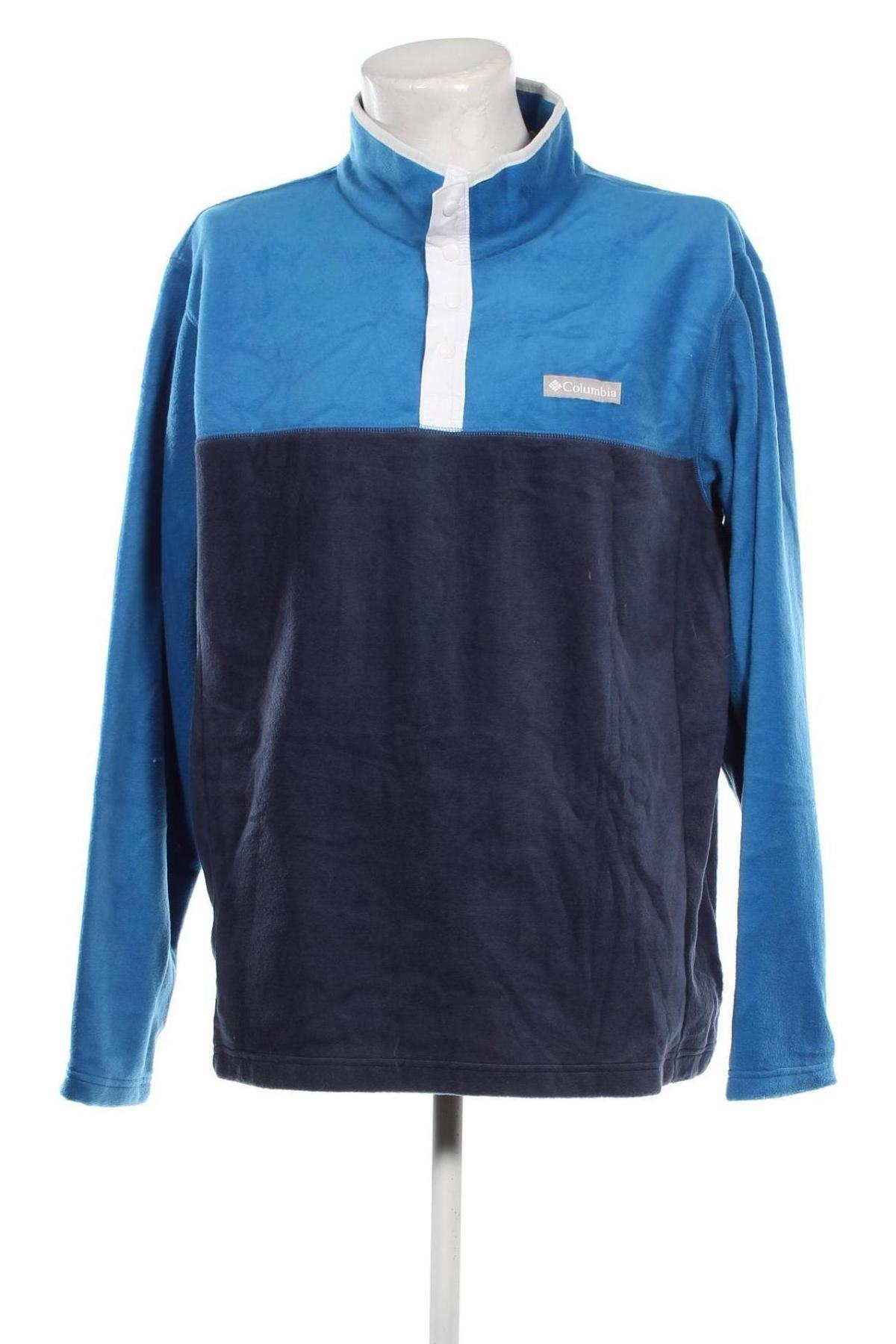 Herren Fleece Shirt Columbia, Größe XL, Farbe Blau, Preis € 23,66