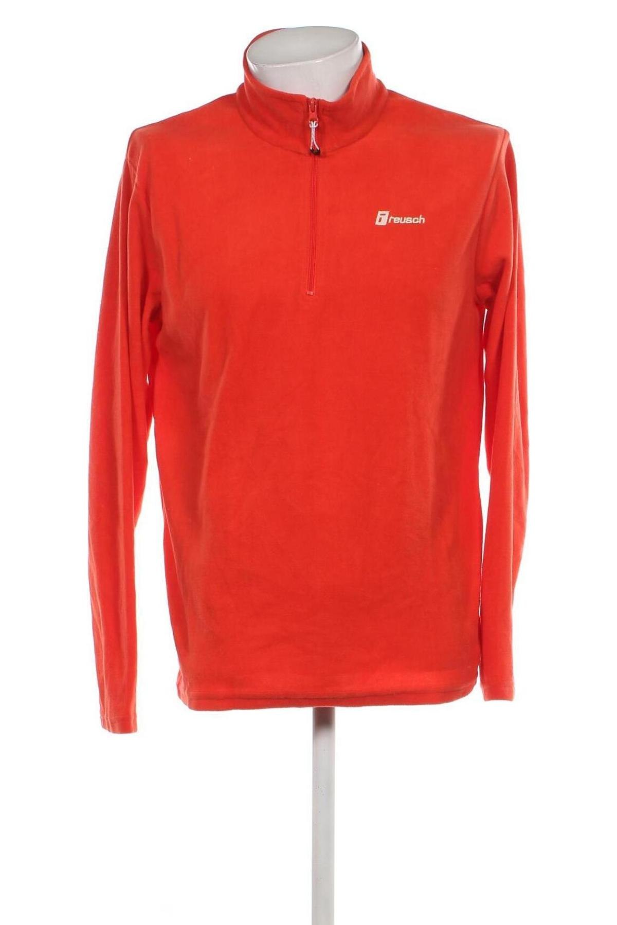 Ανδρική μπλούζα fleece Reusch, Μέγεθος L, Χρώμα Πορτοκαλί, Τιμή 11,99 €
