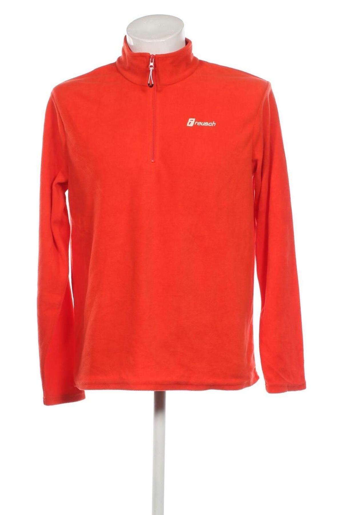 Herren Fleece Shirt Reusch, Größe L, Farbe Orange, Preis € 12,07