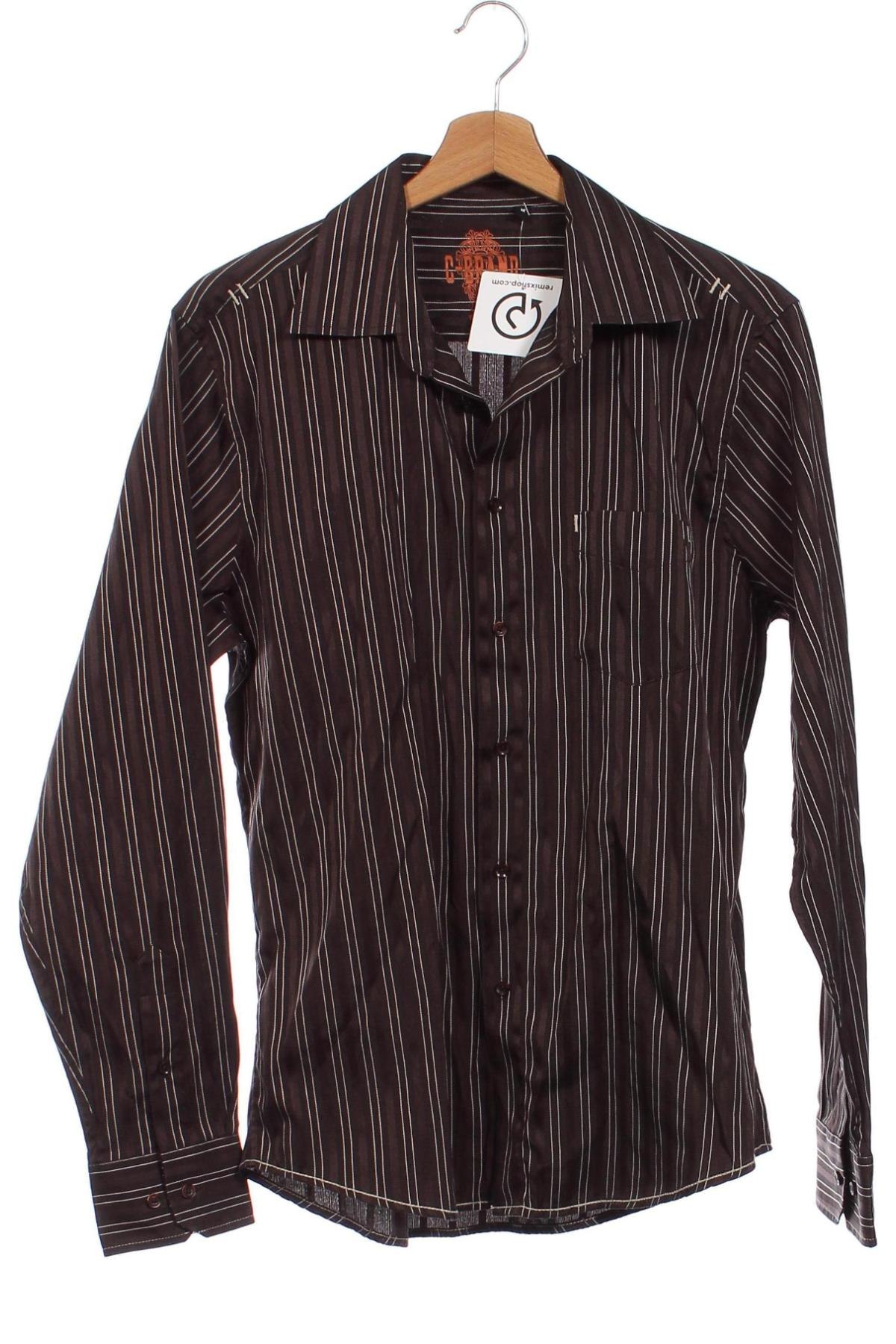 Ανδρικό πουκάμισο, Μέγεθος M, Χρώμα Καφέ, Τιμή 6,28 €