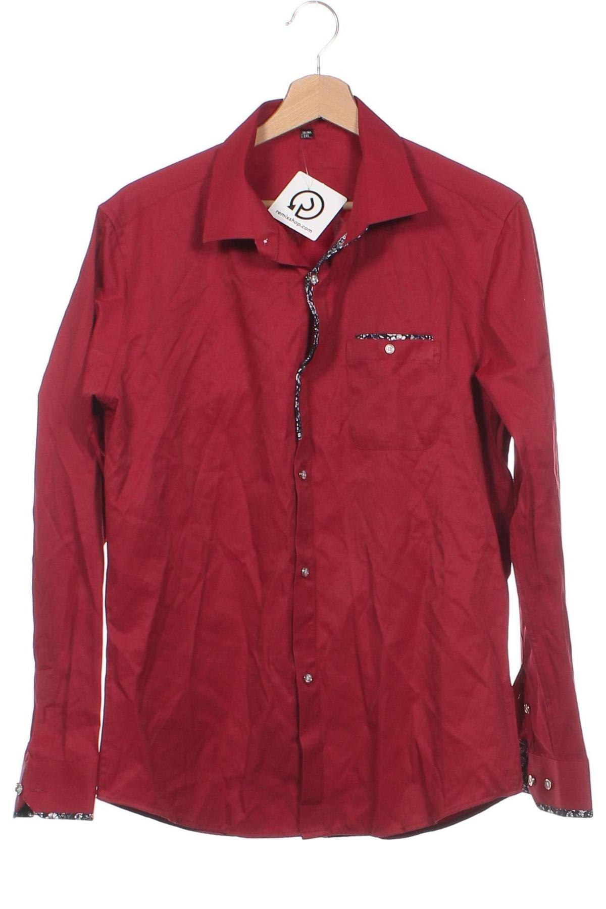 Ανδρικό πουκάμισο, Μέγεθος S, Χρώμα Κόκκινο, Τιμή 6,28 €