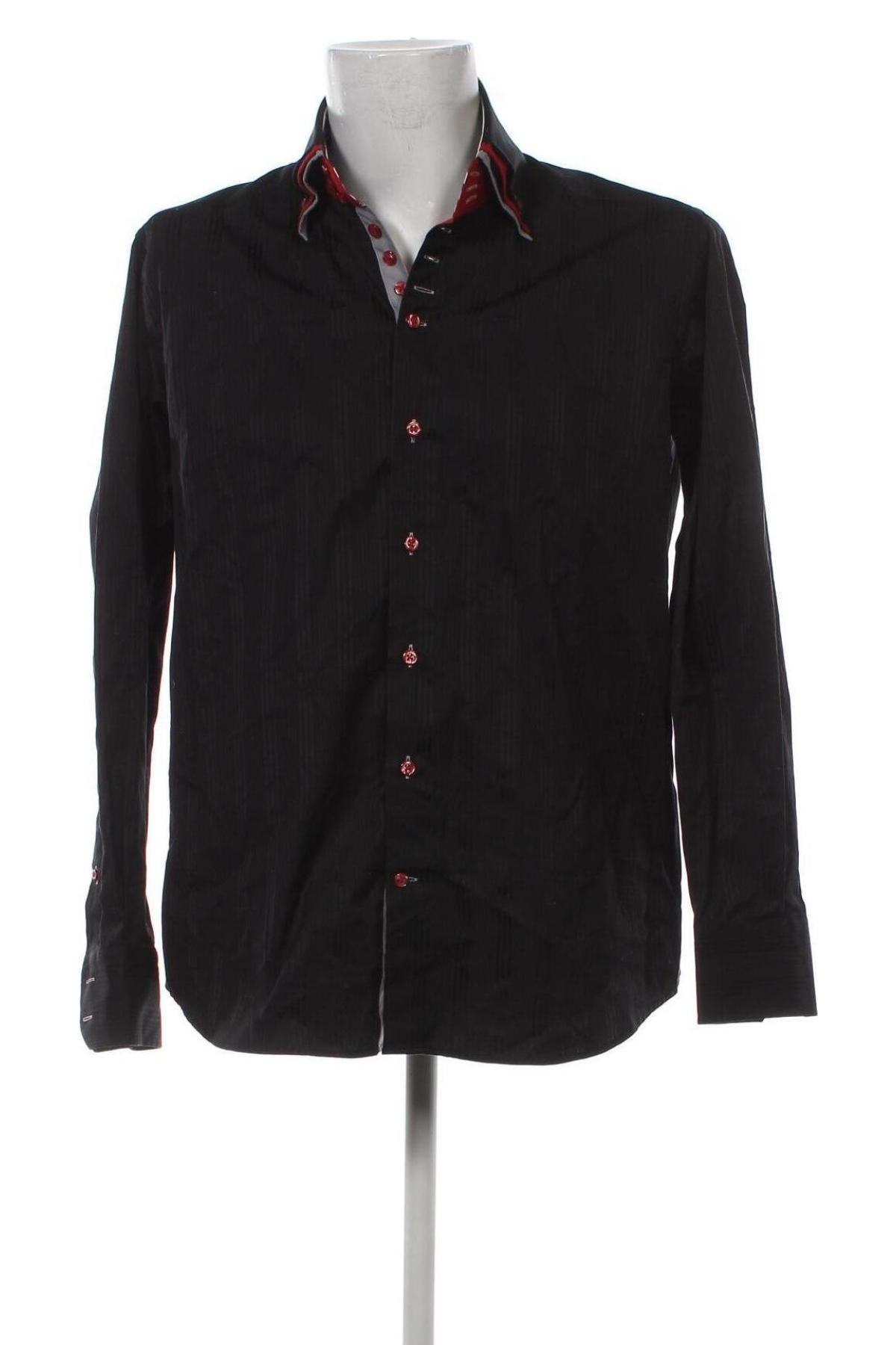 Ανδρικό πουκάμισο, Μέγεθος L, Χρώμα Μαύρο, Τιμή 8,46 €